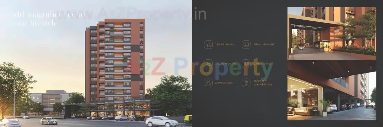 3D Elevation of real estate project Rashmi Antelia located at Chiloda, Gandhinagar, Gujarat