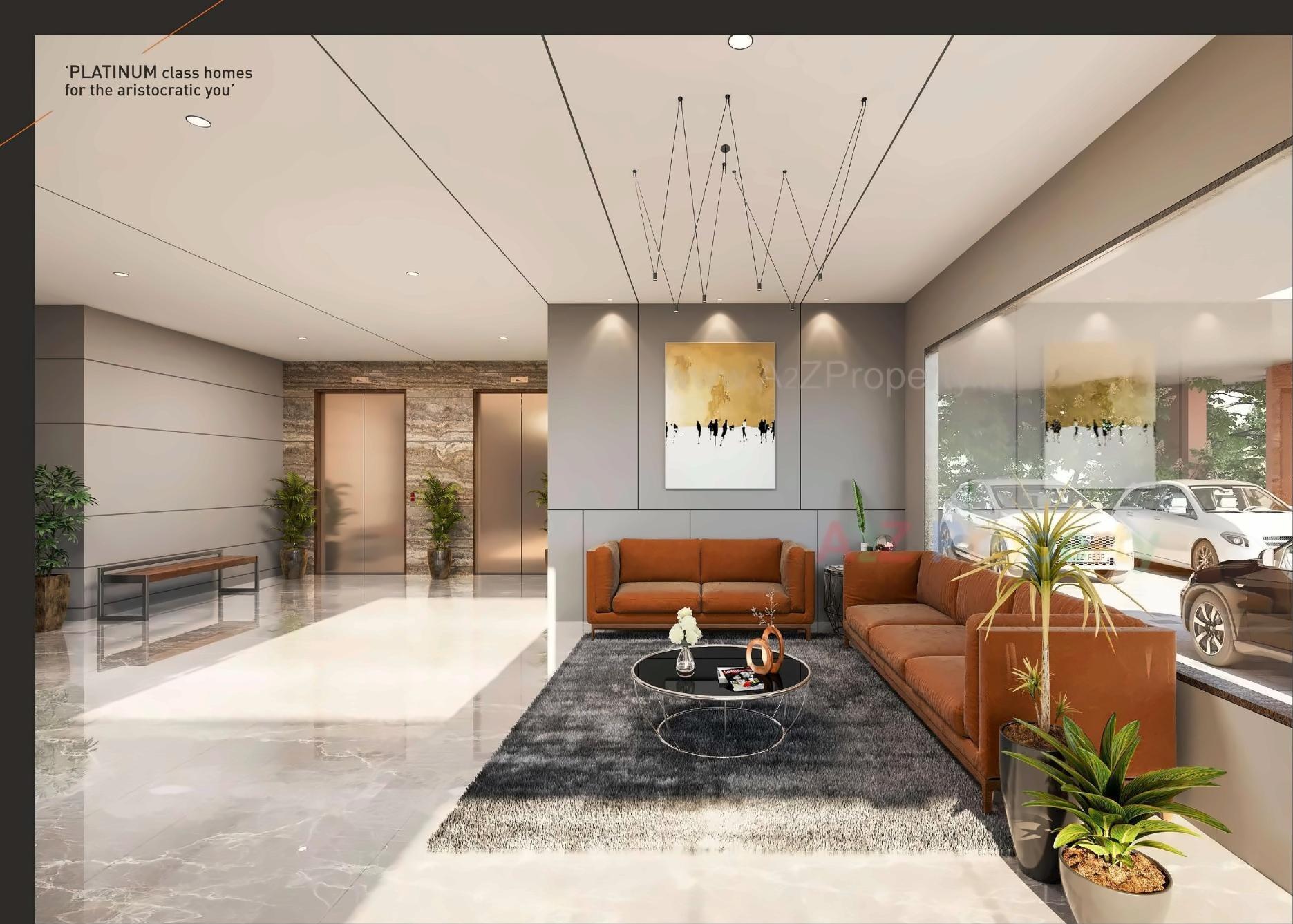 3D Elevation of real estate project Rashmi Platinum located at Chiloda, Gandhinagar, Gujarat