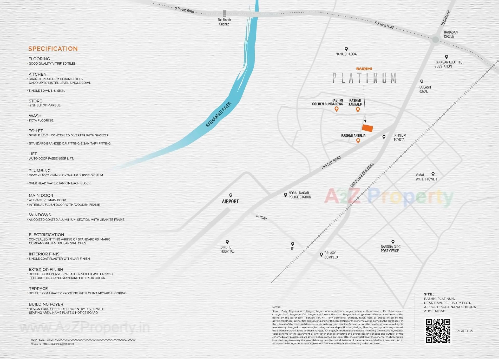  of real estate project Rashmi Platinum located at Chiloda, Gandhinagar, Gujarat