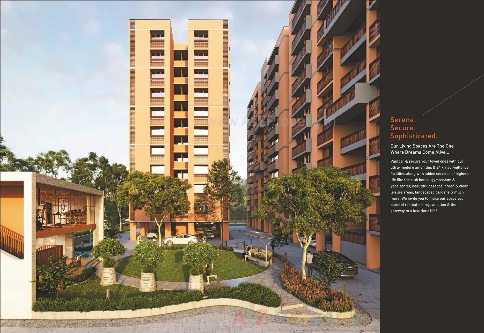 3D Elevation of real estate project Rashmi Platinum located at Chiloda, Gandhinagar, Gujarat