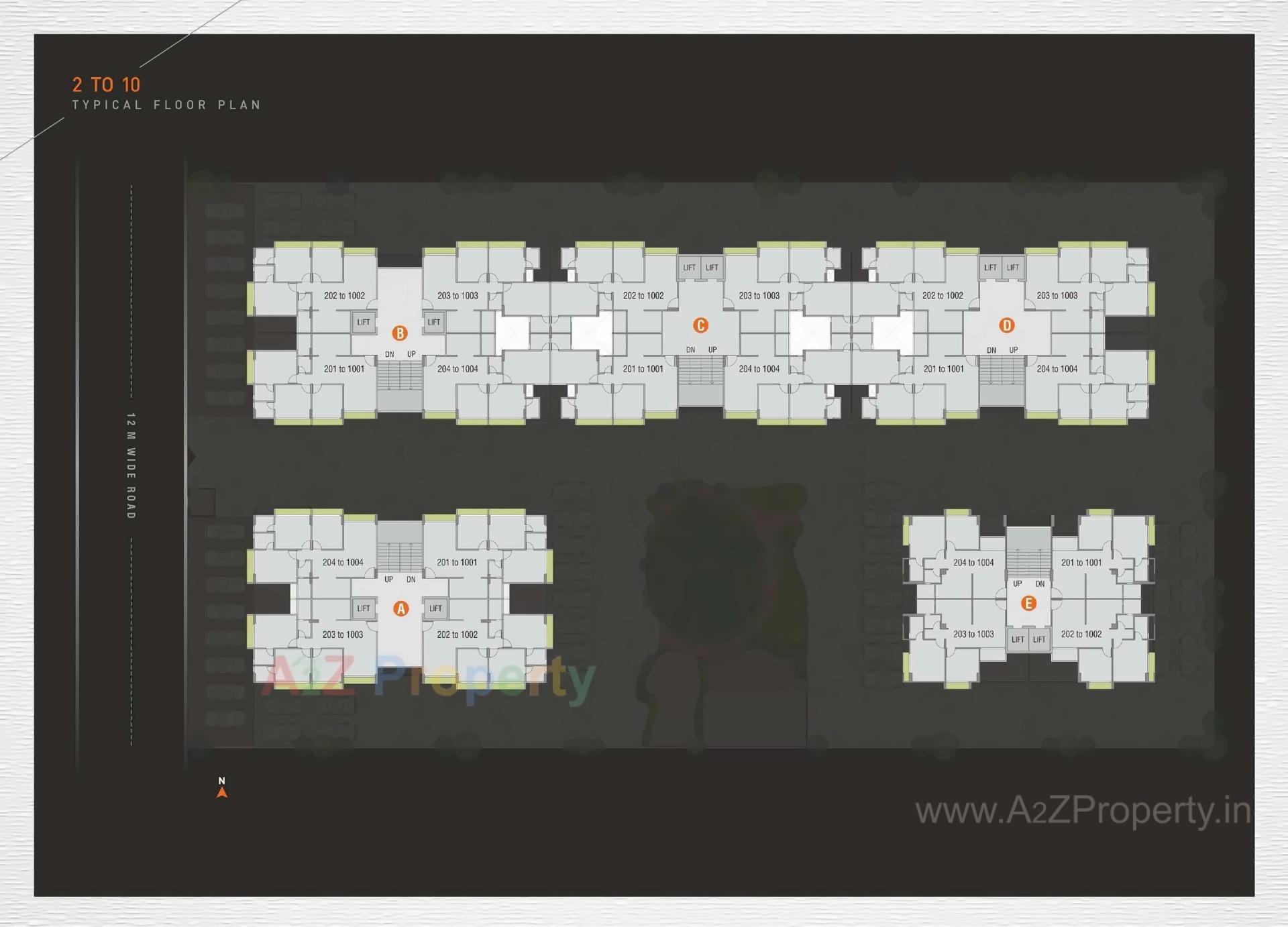 Layout of real estate project Rashmi Platinum located at Chiloda, Gandhinagar, Gujarat