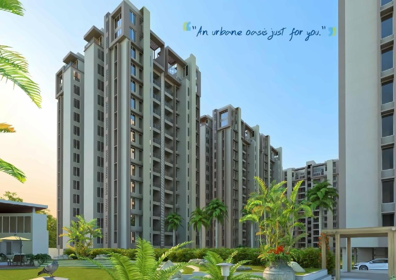 3D Elevation of real estate project Reflections located at Khoraj, Gandhinagar, Gujarat