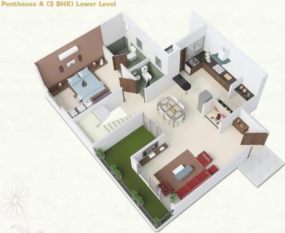 Layout of real estate project Reflections located at Khoraj, Gandhinagar, Gujarat