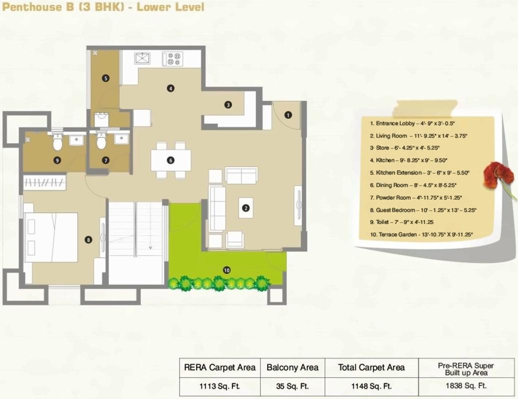 Layout of real estate project Reflections located at Khoraj, Gandhinagar, Gujarat