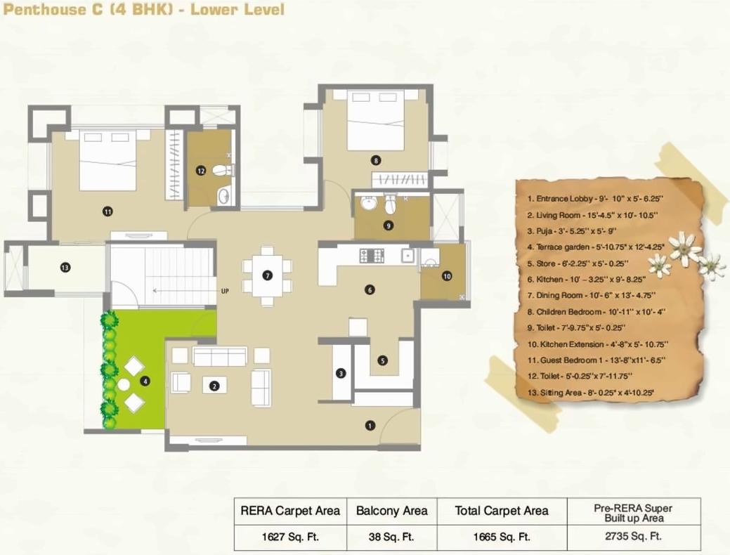 Layout of real estate project Reflections located at Khoraj, Gandhinagar, Gujarat