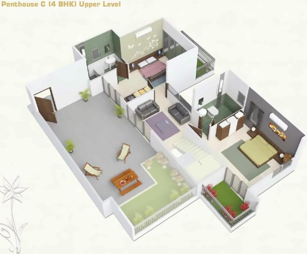 Layout of real estate project Reflections located at Khoraj, Gandhinagar, Gujarat