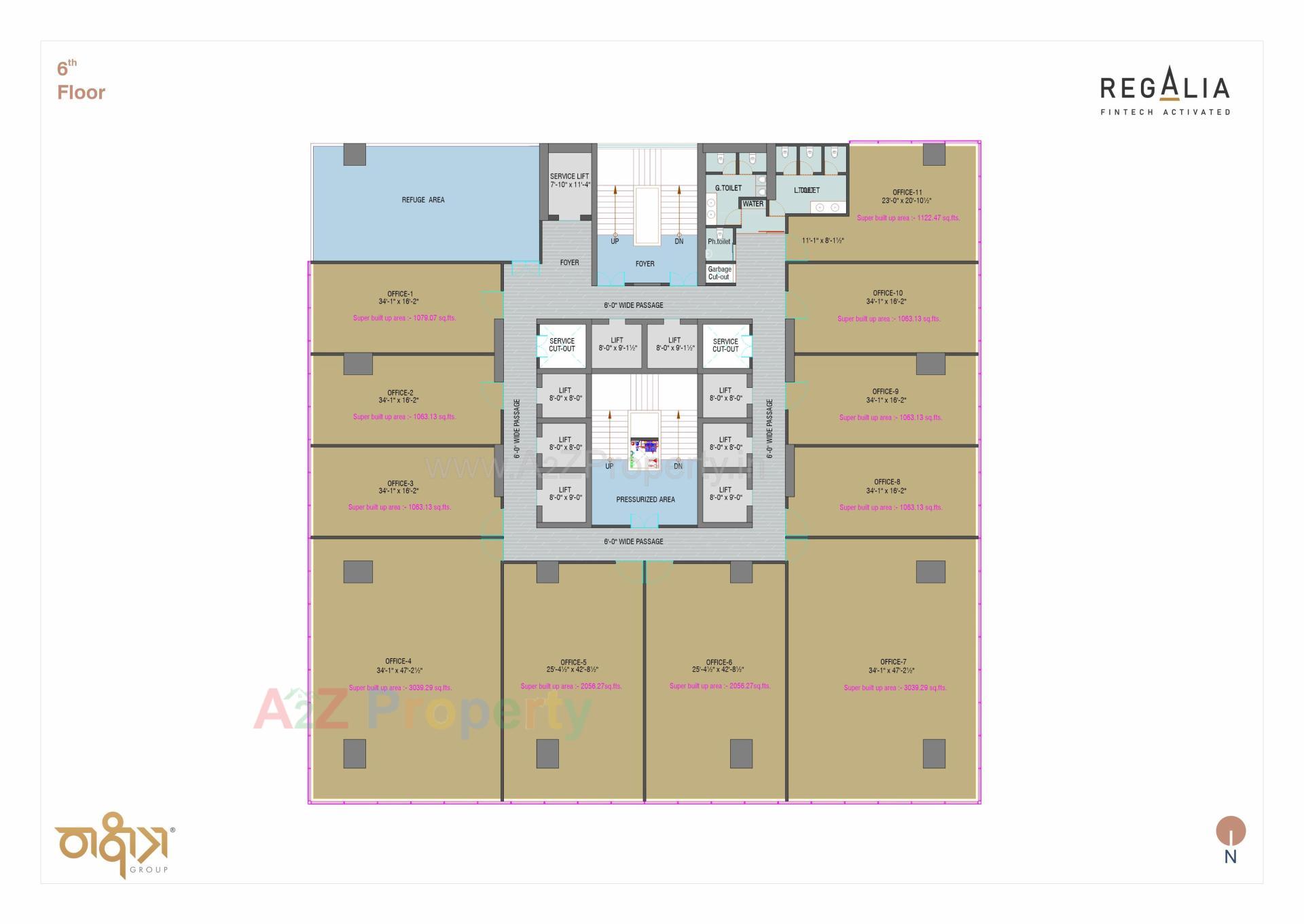 Layout of real estate project Regalia located at Ratanpur, Gandhinagar, Gujarat