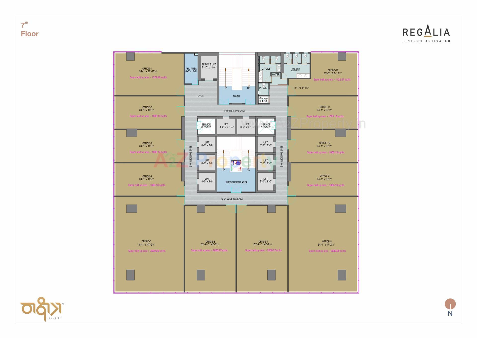 Layout of real estate project Regalia located at Ratanpur, Gandhinagar, Gujarat