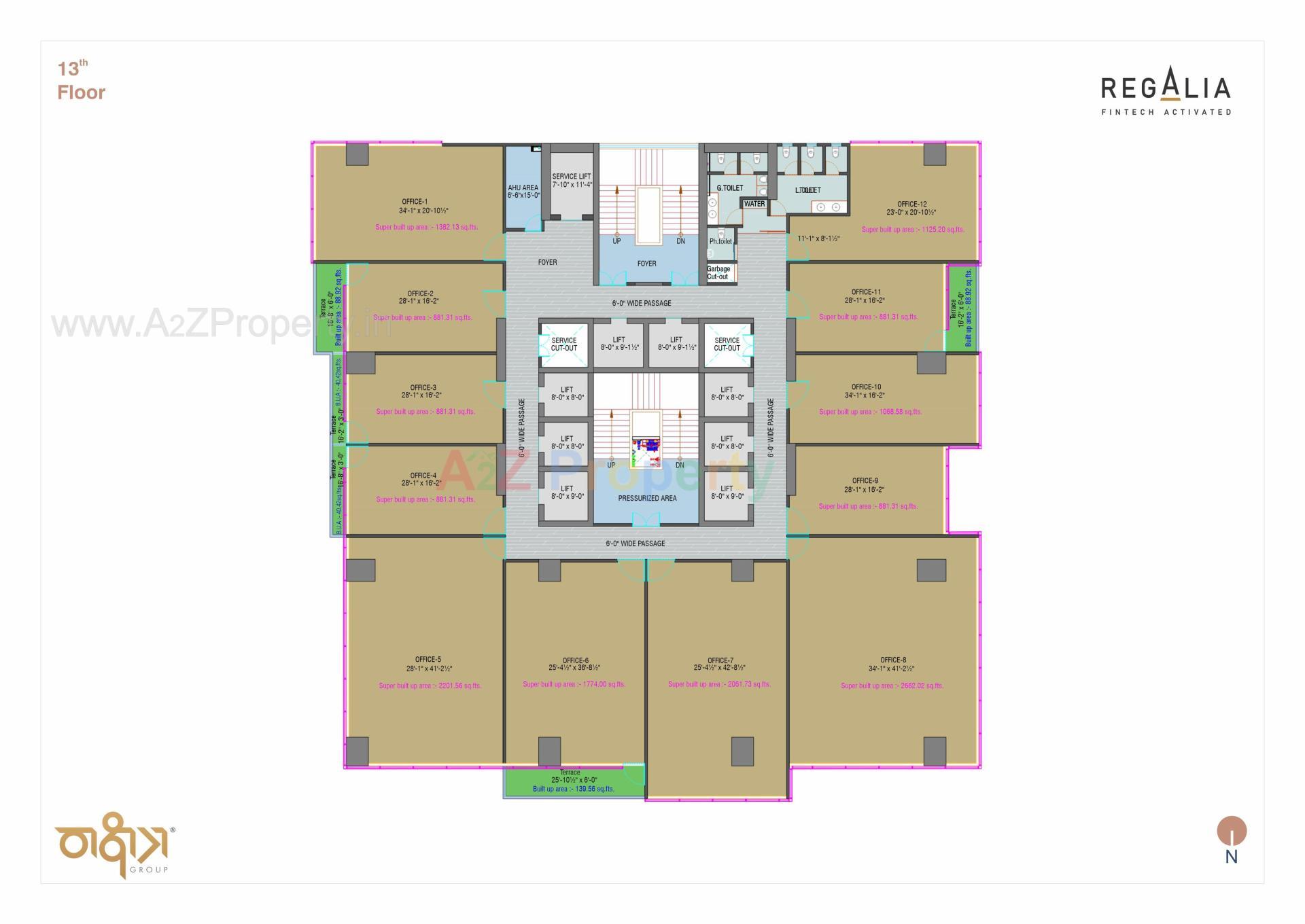 Layout of real estate project Regalia located at Ratanpur, Gandhinagar, Gujarat