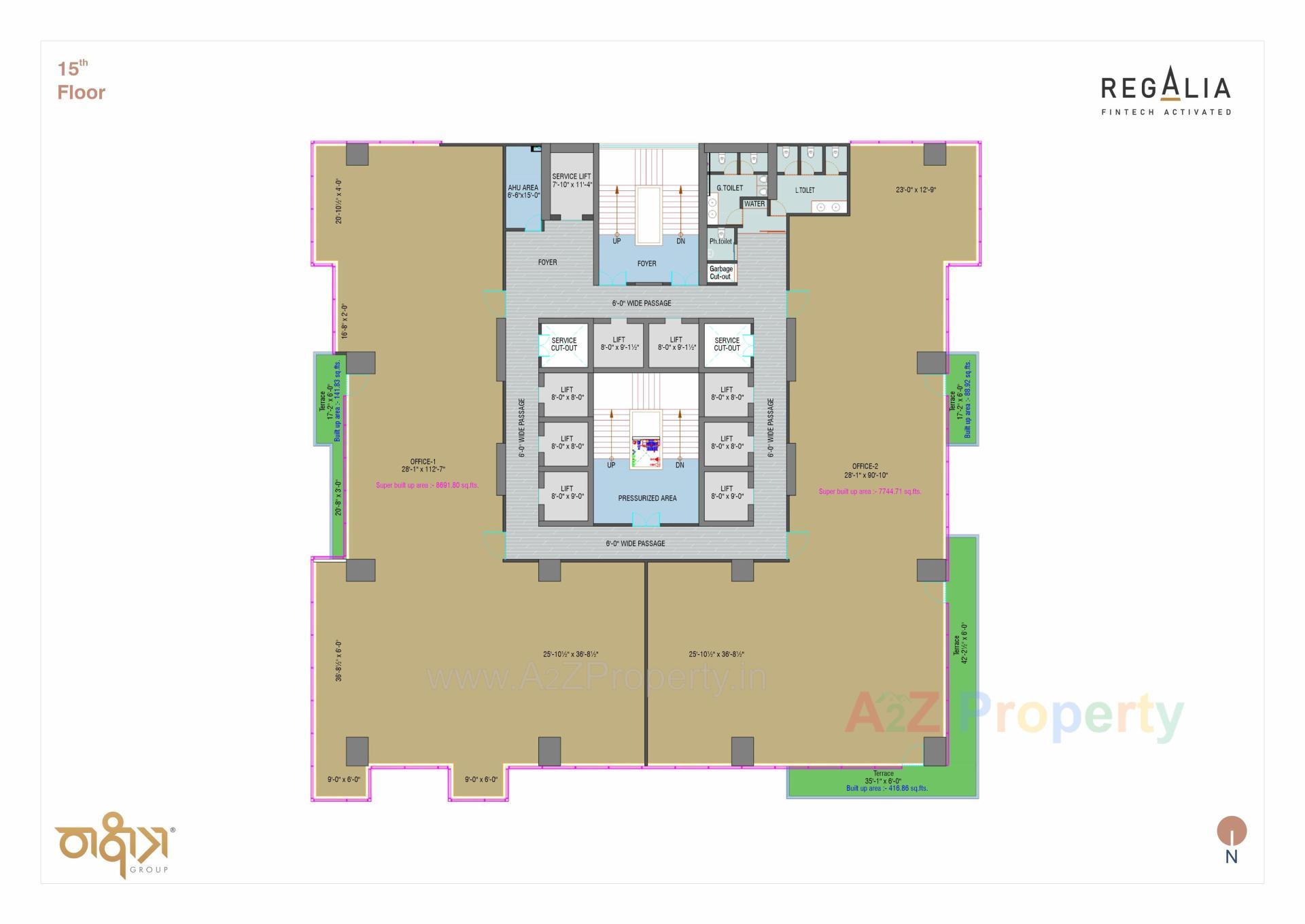 Layout of real estate project Regalia located at Ratanpur, Gandhinagar, Gujarat