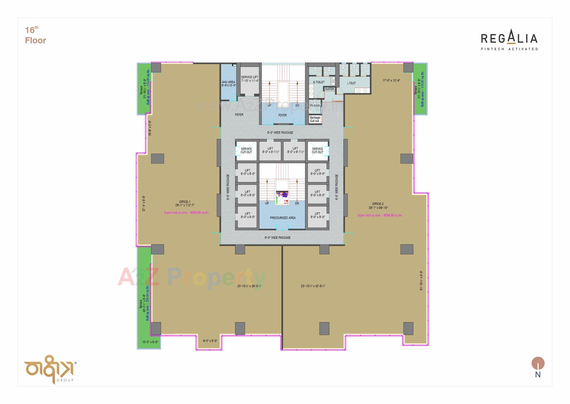Layout of real estate project Regalia located at Ratanpur, Gandhinagar, Gujarat