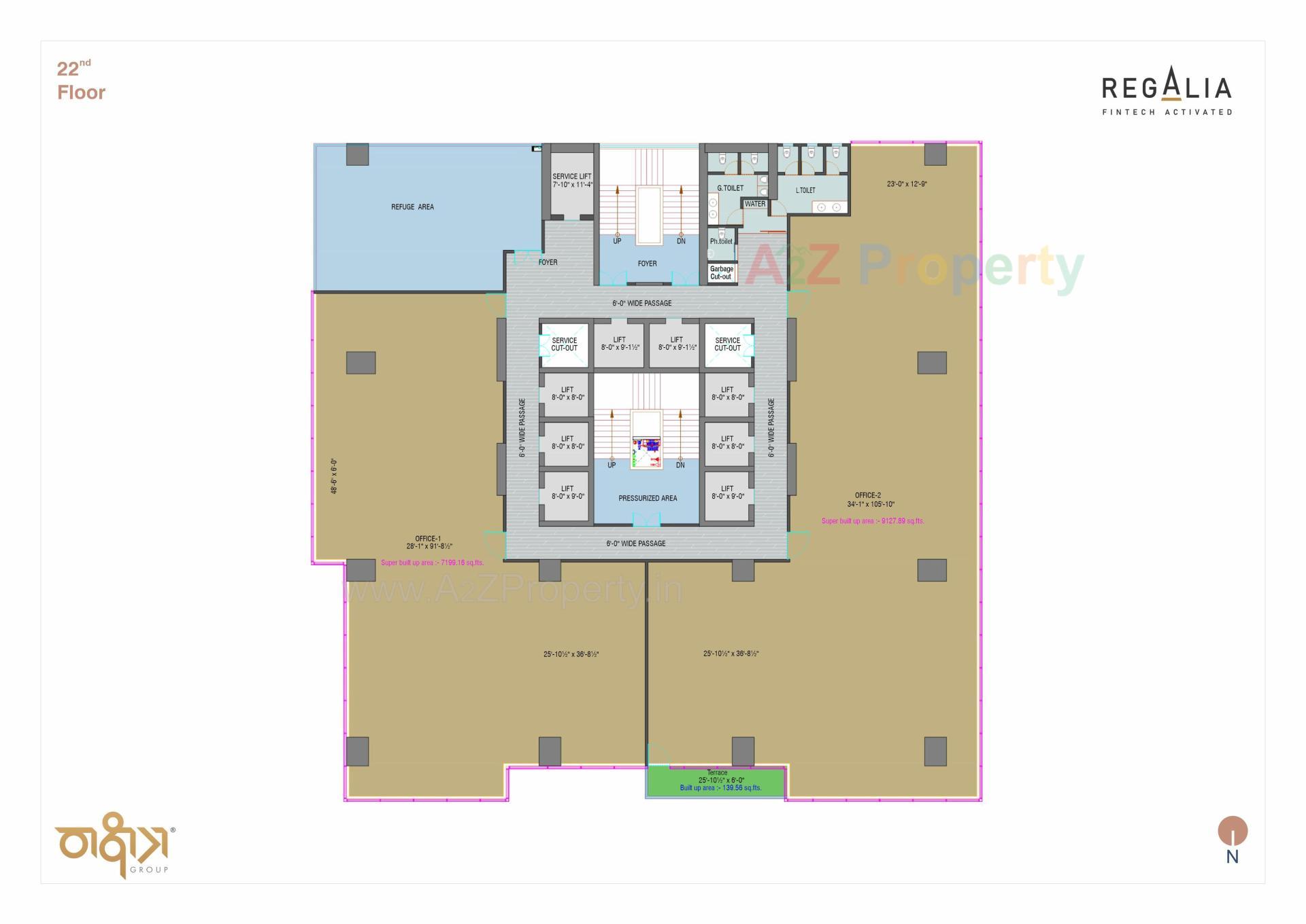 Layout of real estate project Regalia located at Ratanpur, Gandhinagar, Gujarat