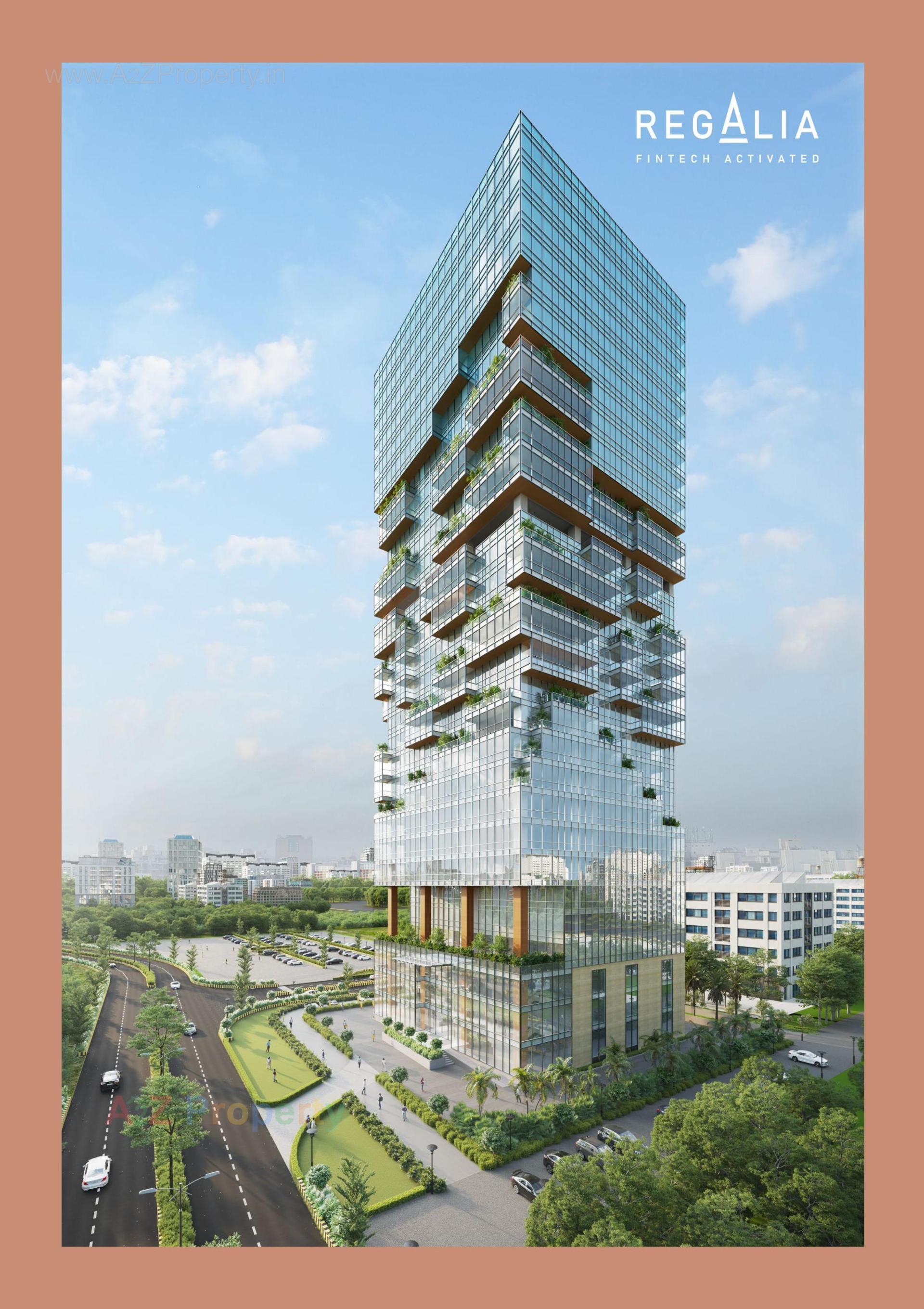 3D Elevation of real estate project Regalia located at Ratanpur, Gandhinagar, Gujarat