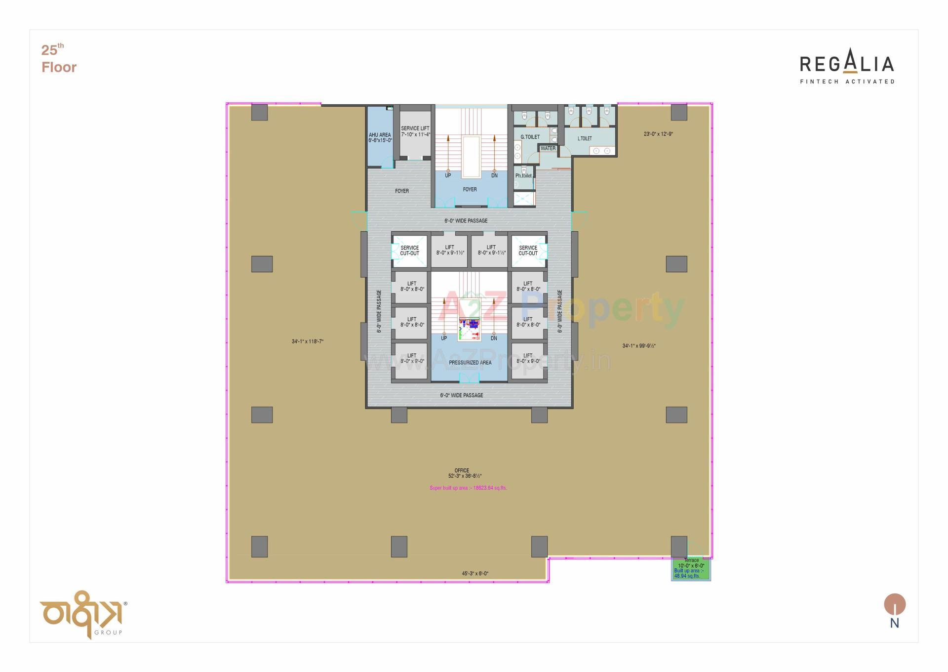 Layout of real estate project Regalia located at Ratanpur, Gandhinagar, Gujarat