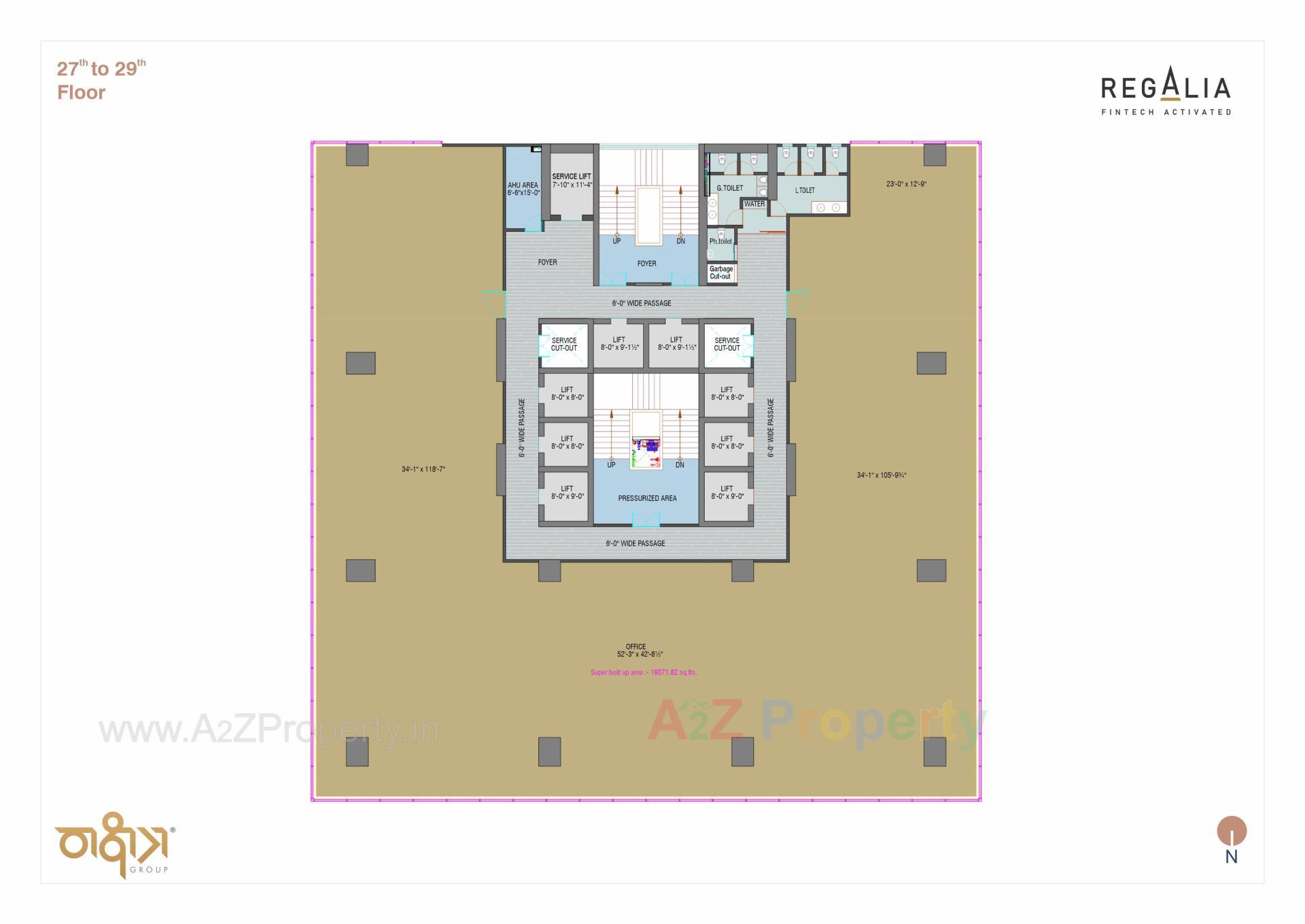 Layout of real estate project Regalia located at Ratanpur, Gandhinagar, Gujarat