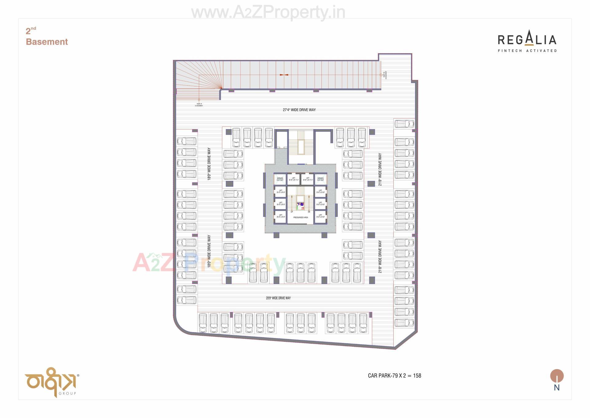 Layout of real estate project Regalia located at Ratanpur, Gandhinagar, Gujarat