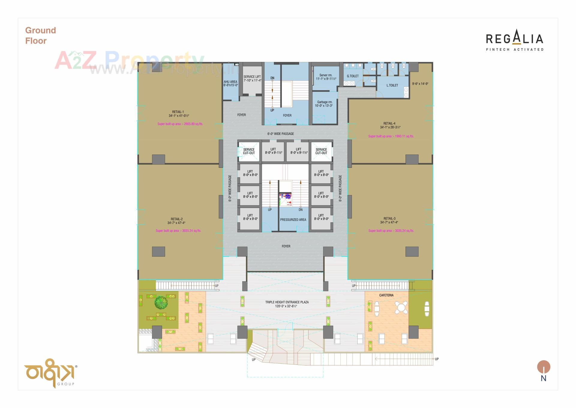 Layout of real estate project Regalia located at Ratanpur, Gandhinagar, Gujarat