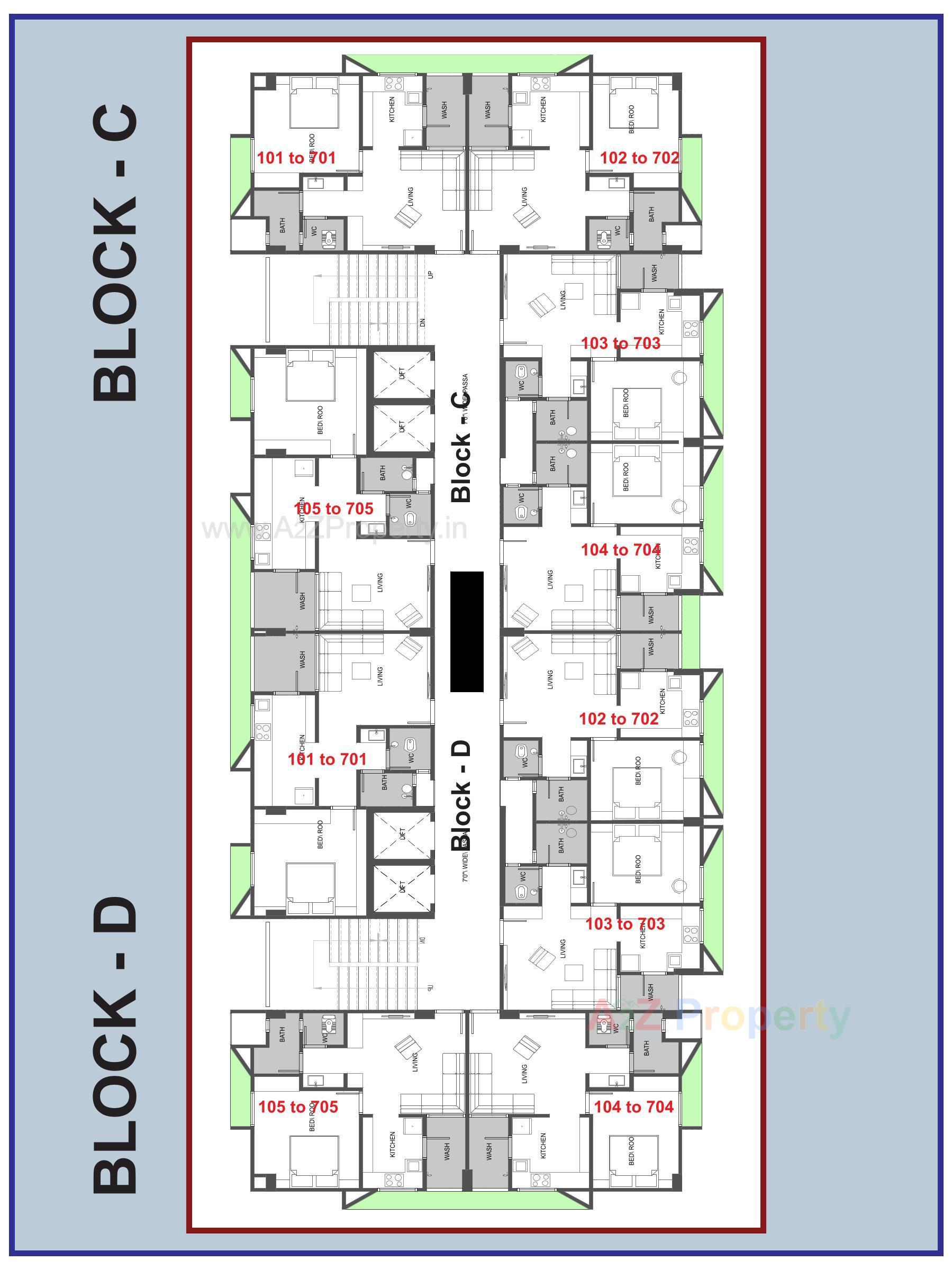 Layout of real estate project Rehmat Residency located at Kalol, Gandhinagar, Gujarat
