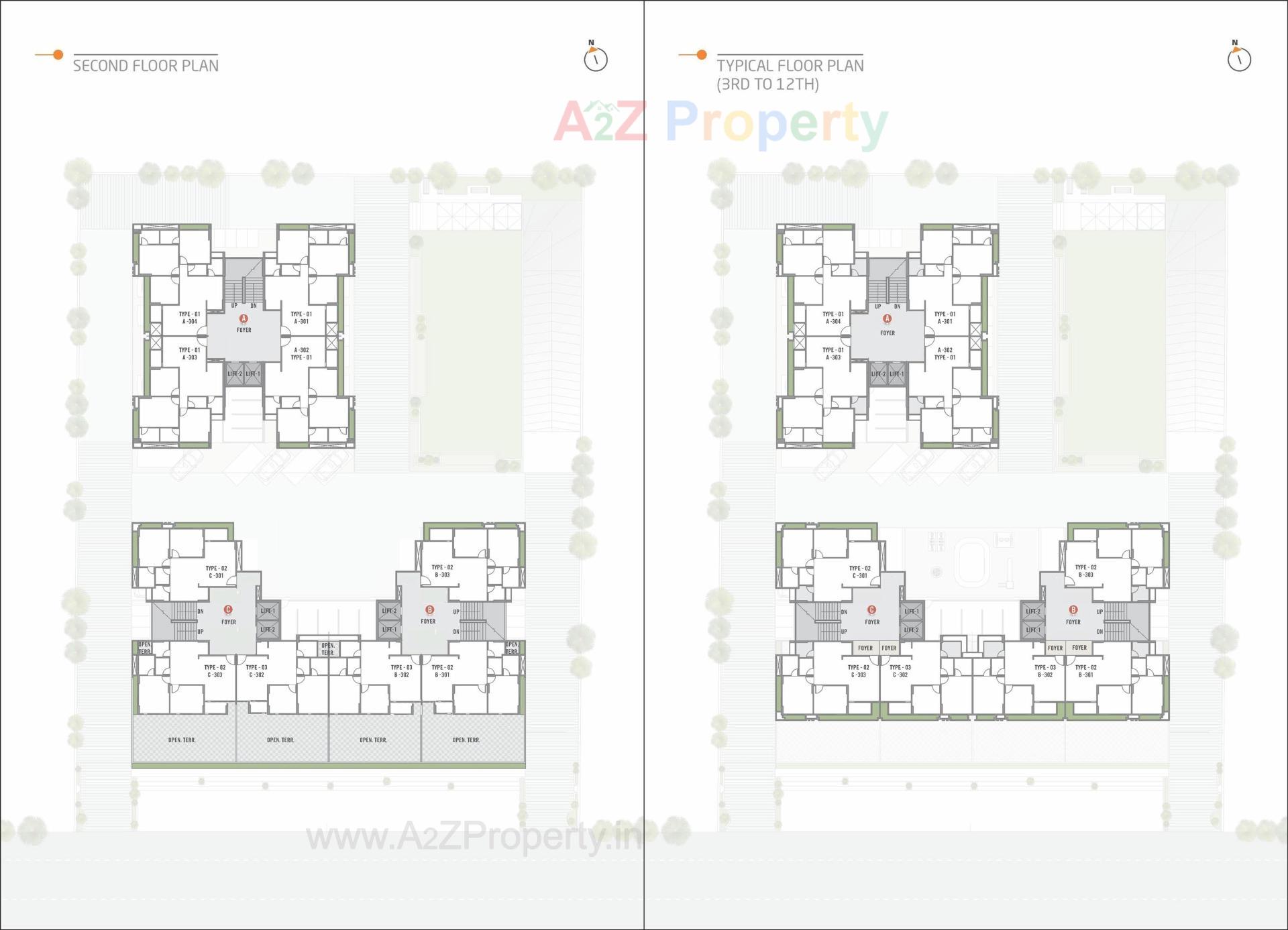 Layout of real estate project Rehvassa Saffron located at Chiloda, Gandhinagar, Gujarat
