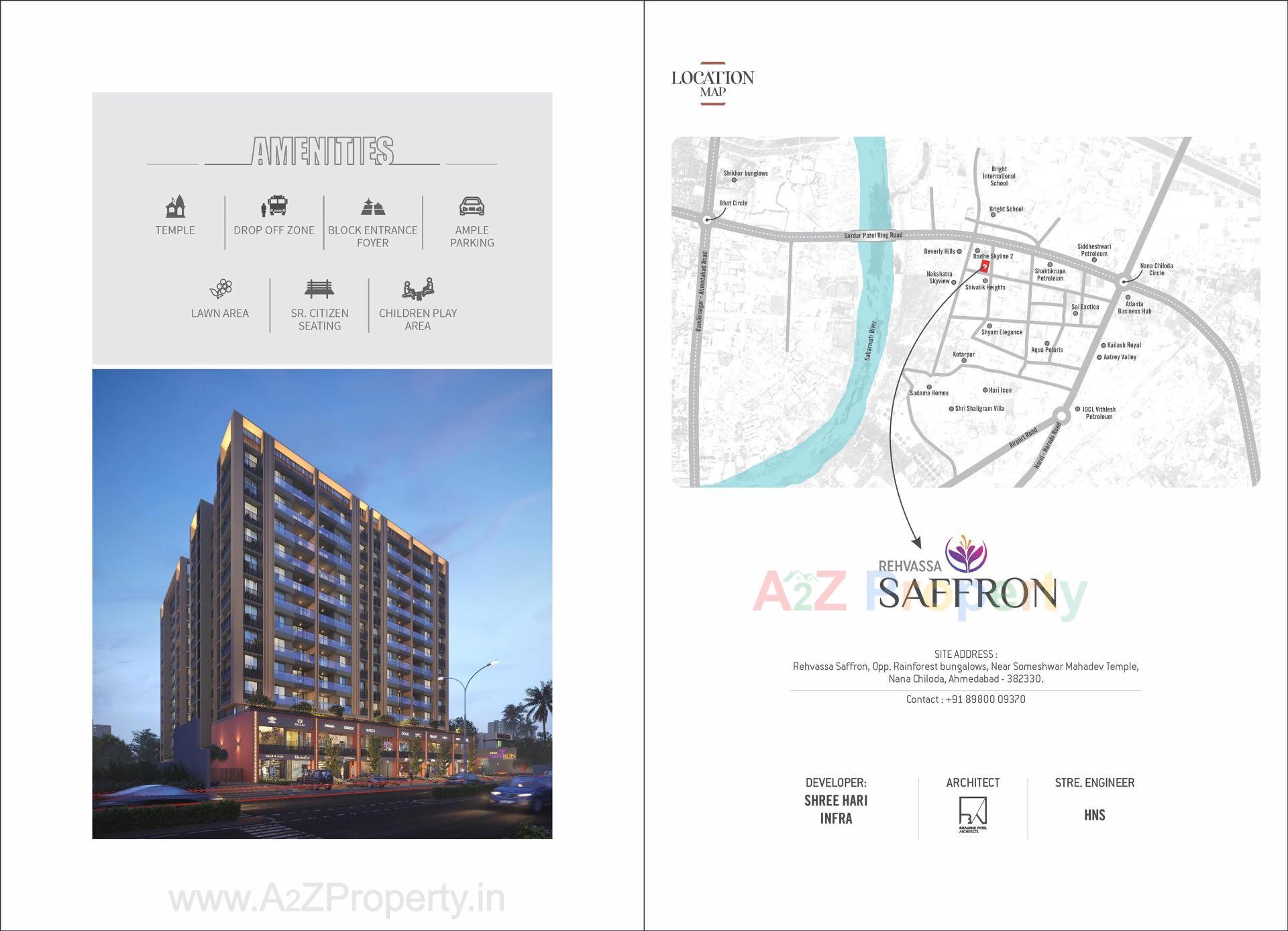  of real estate project Rehvassa Saffron located at Chiloda, Gandhinagar, Gujarat