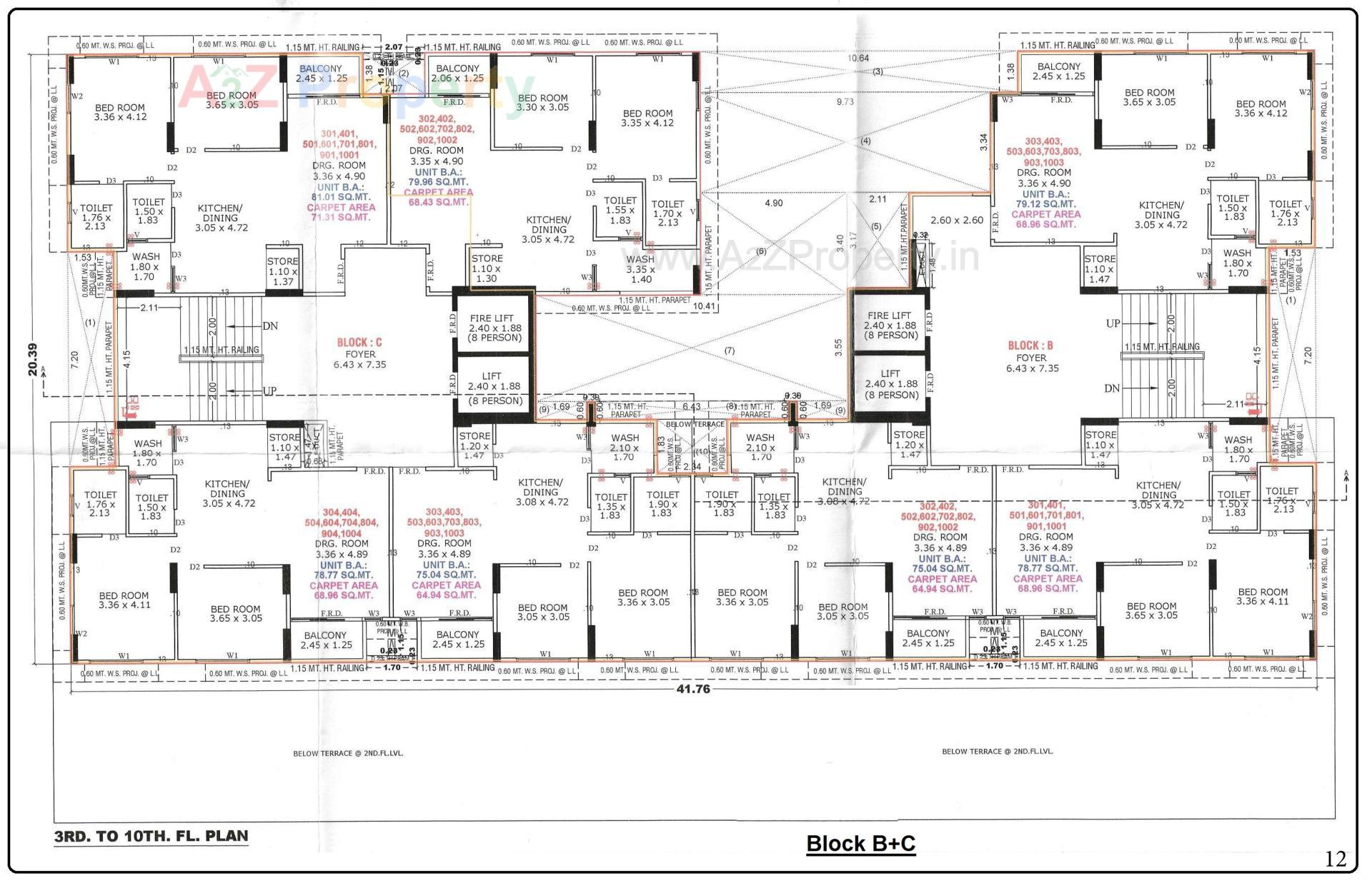 Layout of real estate project Rehvassa Saffron located at Chiloda, Gandhinagar, Gujarat
