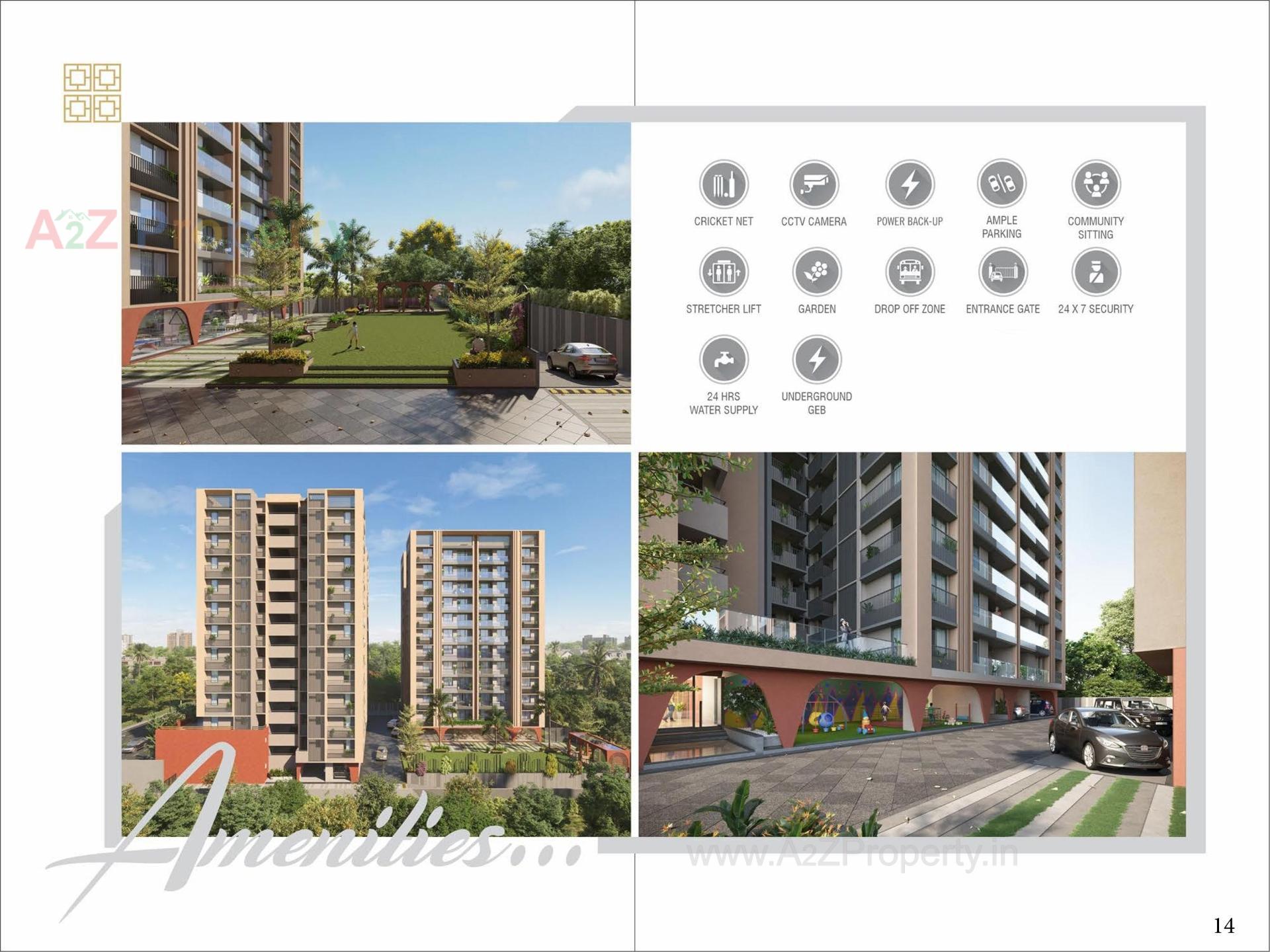 3D Elevation of real estate project Rehvassa Saffron located at Chiloda, Gandhinagar, Gujarat