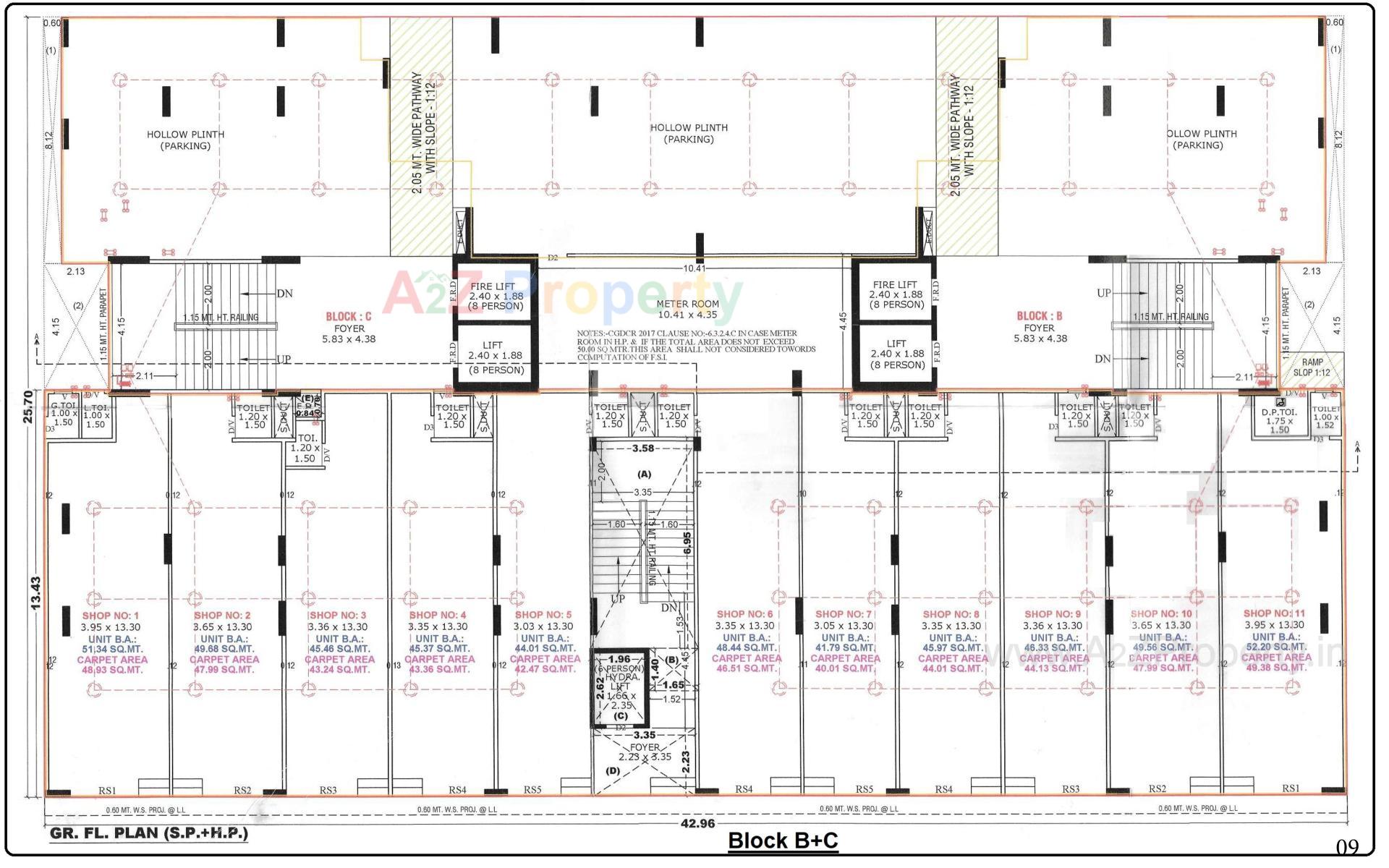 Layout of real estate project Rehvassa Saffron located at Chiloda, Gandhinagar, Gujarat