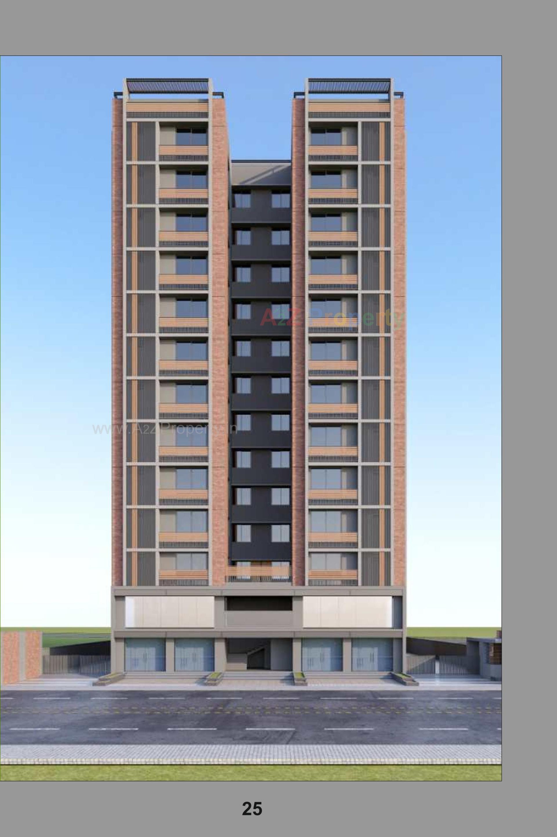3D Elevation of real estate project Revanta Fortune located at Gandhinagar, Gandhinagar, Gujarat