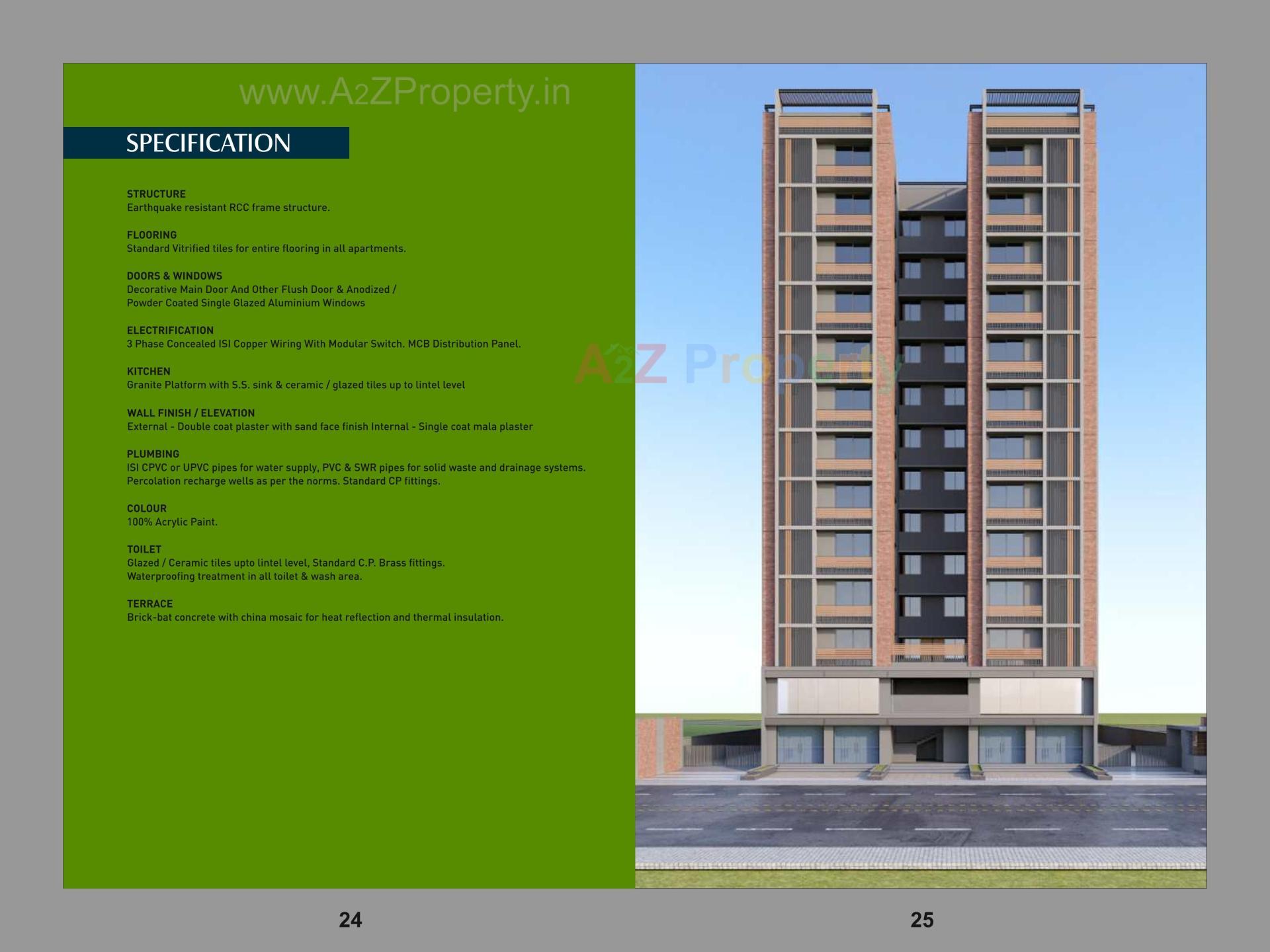 3D Elevation of real estate project Revanta Fortune located at Gandhinagar, Gandhinagar, Gujarat