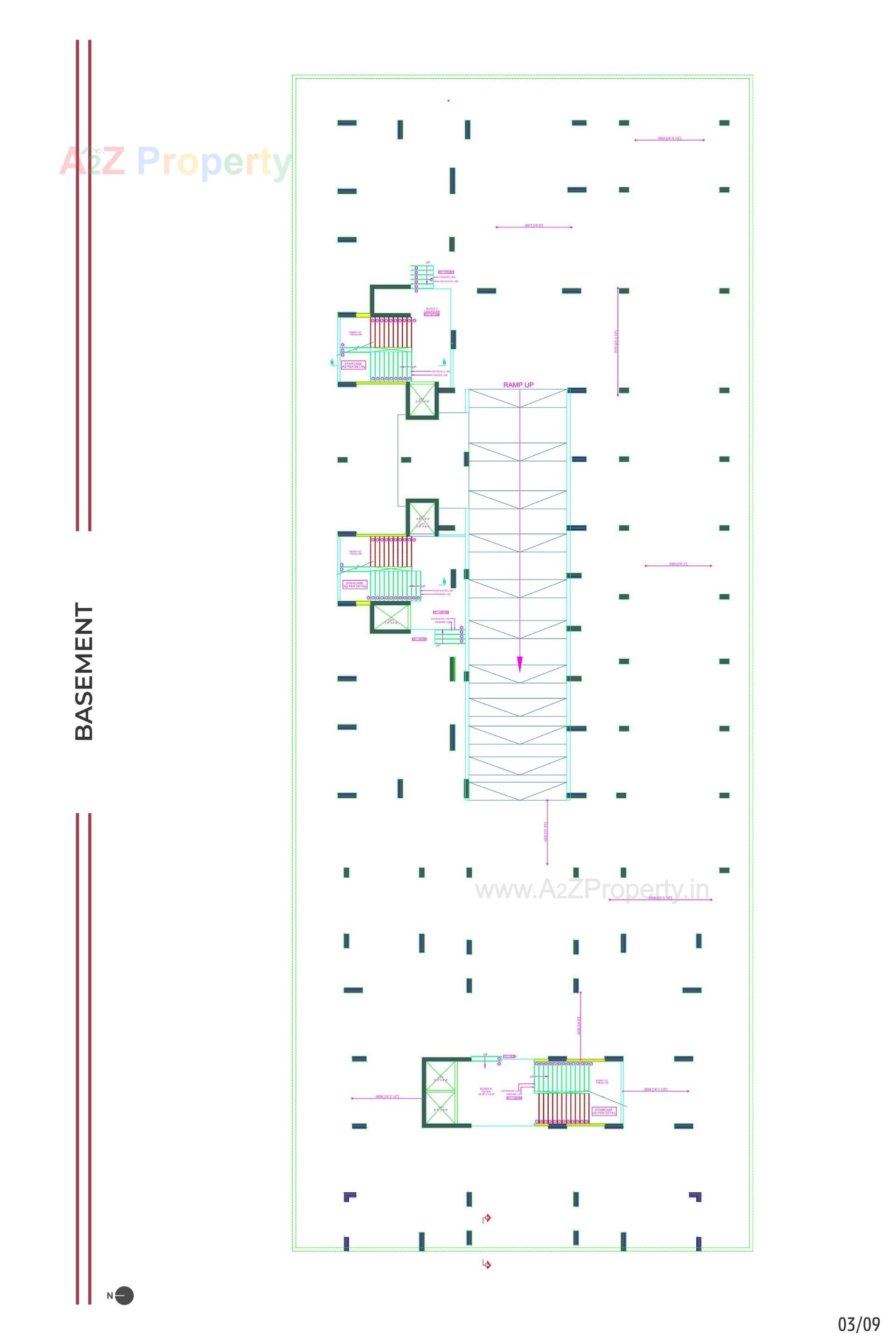 Layout of real estate project Rhythm Sky located at Zundal, Gandhinagar, Gujarat