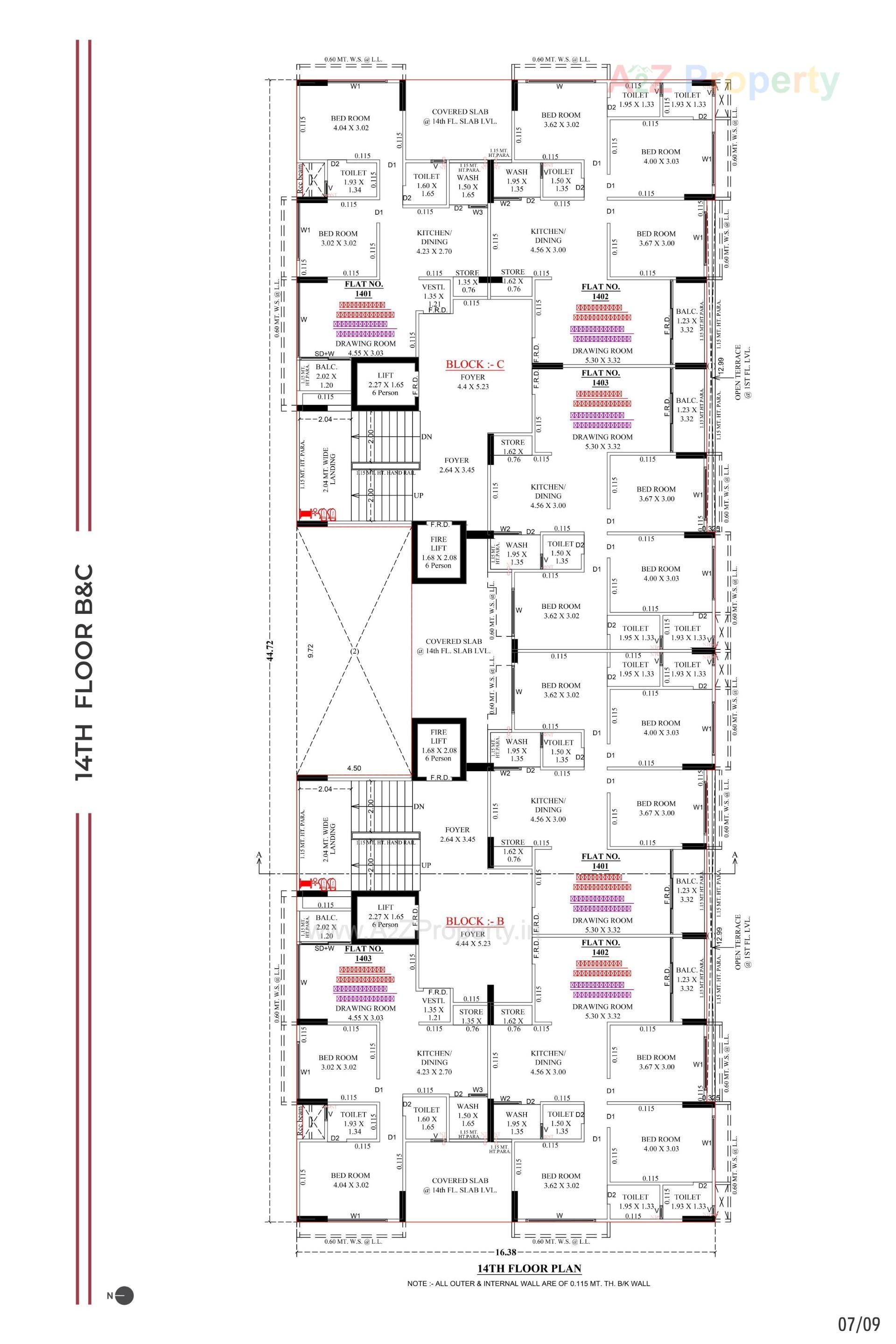 Layout of real estate project Rhythm Sky located at Zundal, Gandhinagar, Gujarat