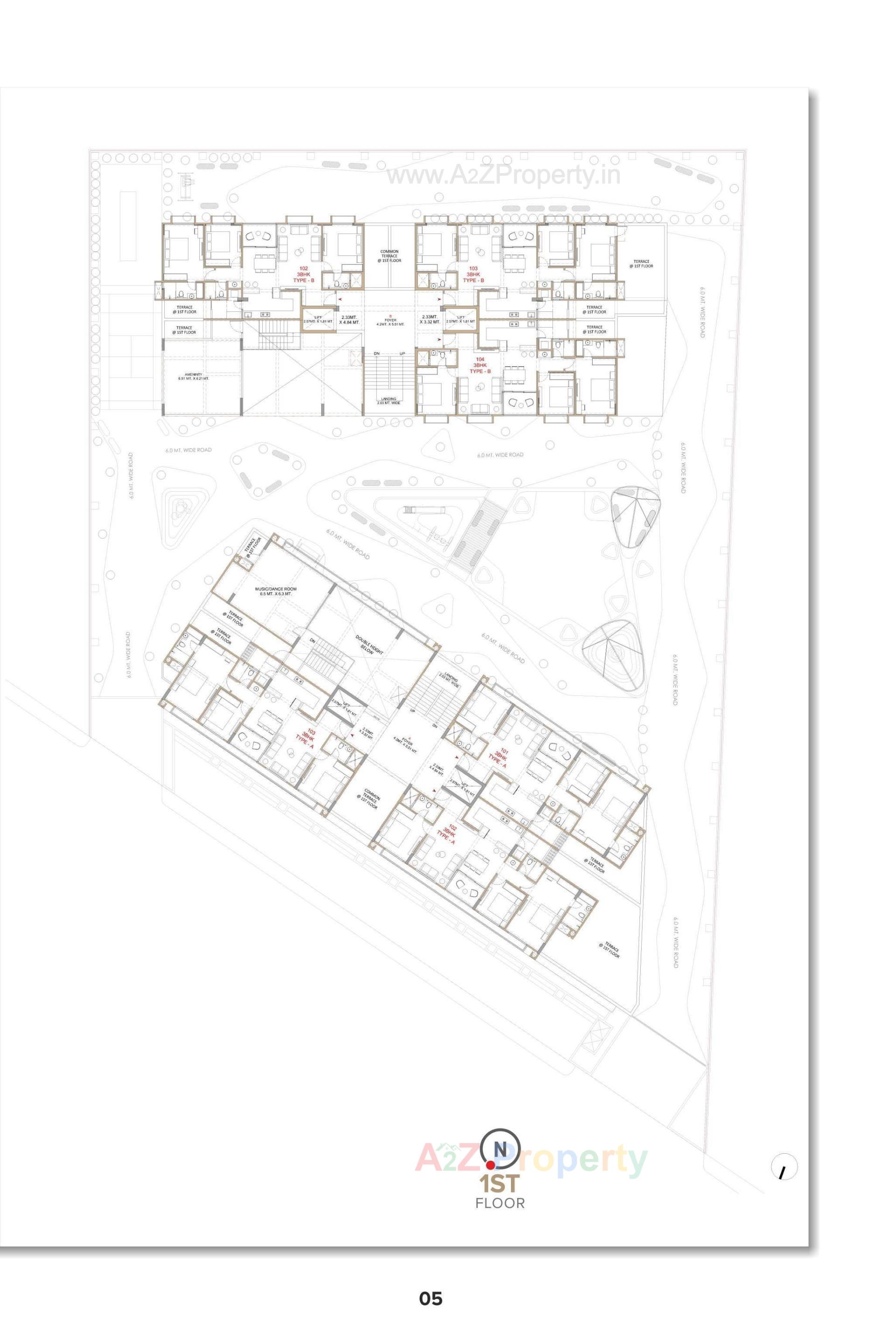 Layout of real estate project Rivanta Aurovile located at Por, Gandhinagar, Gujarat