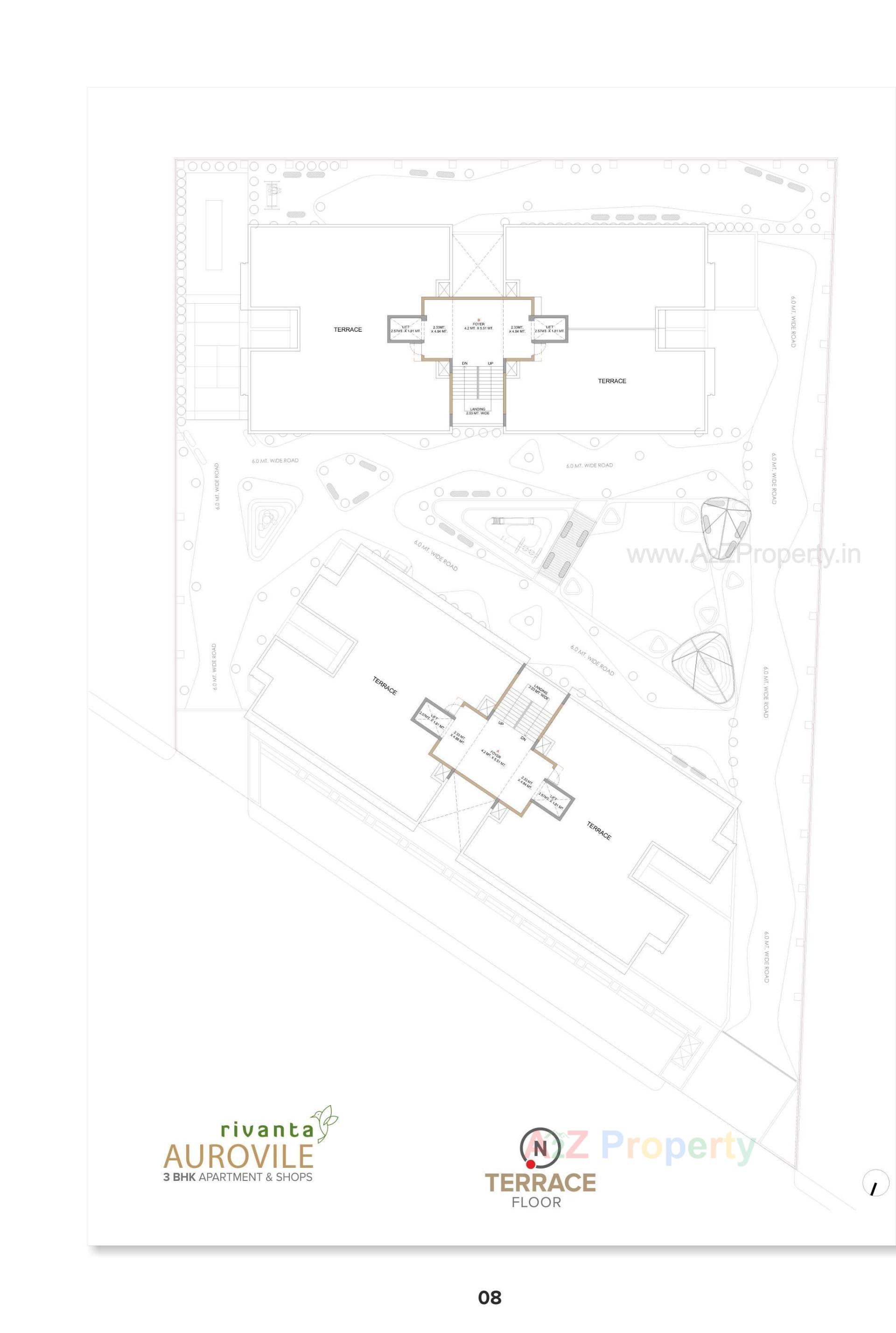 Layout of real estate project Rivanta Aurovile located at Por, Gandhinagar, Gujarat