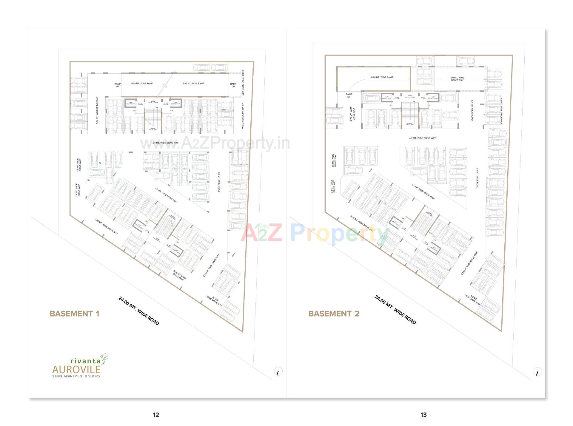 Layout of real estate project Rivanta Aurovile located at Por, Gandhinagar, Gujarat