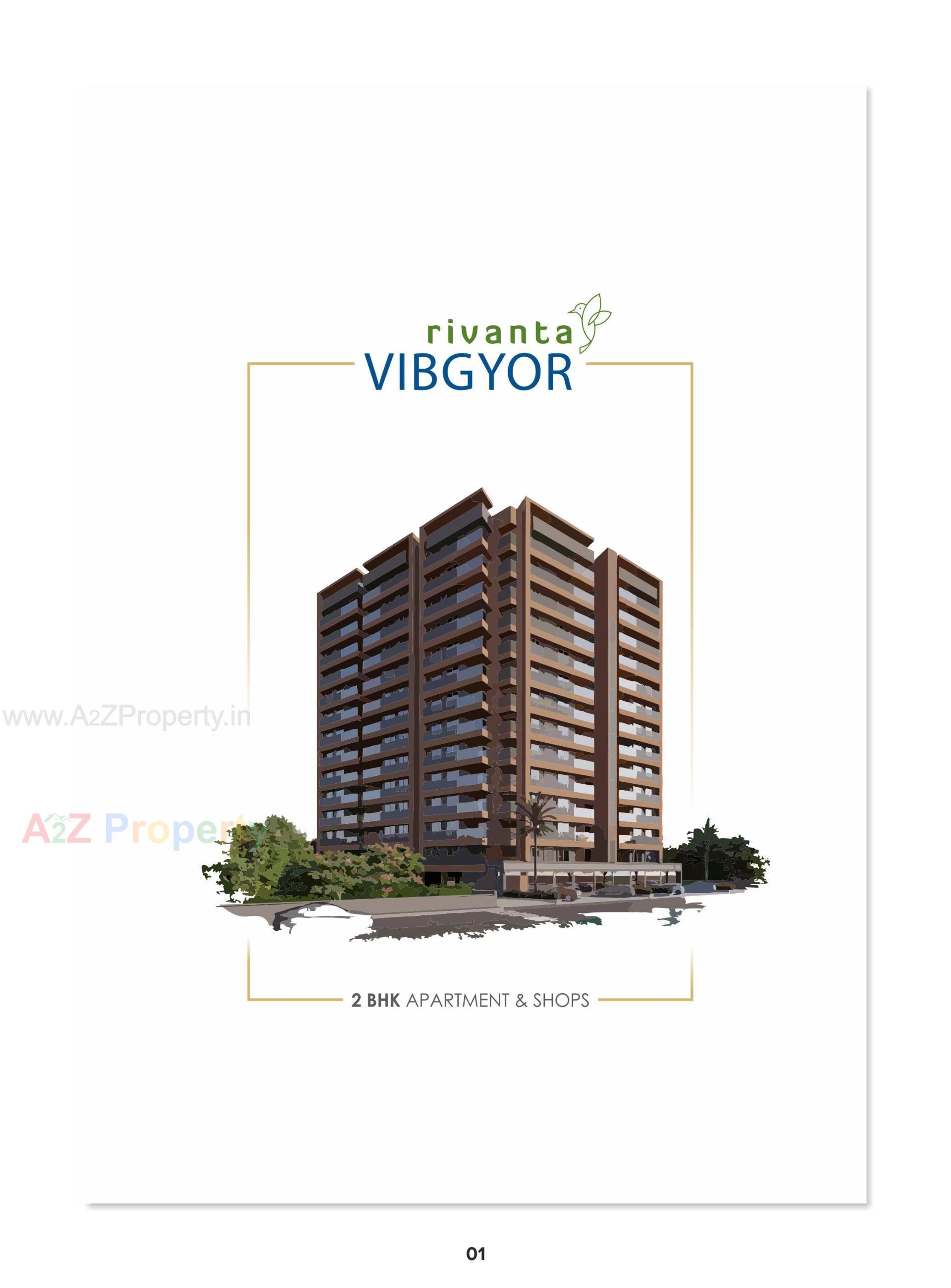 3D Elevation of real estate project Rivanta Vibgyor located at Por, Gandhinagar, Gujarat
