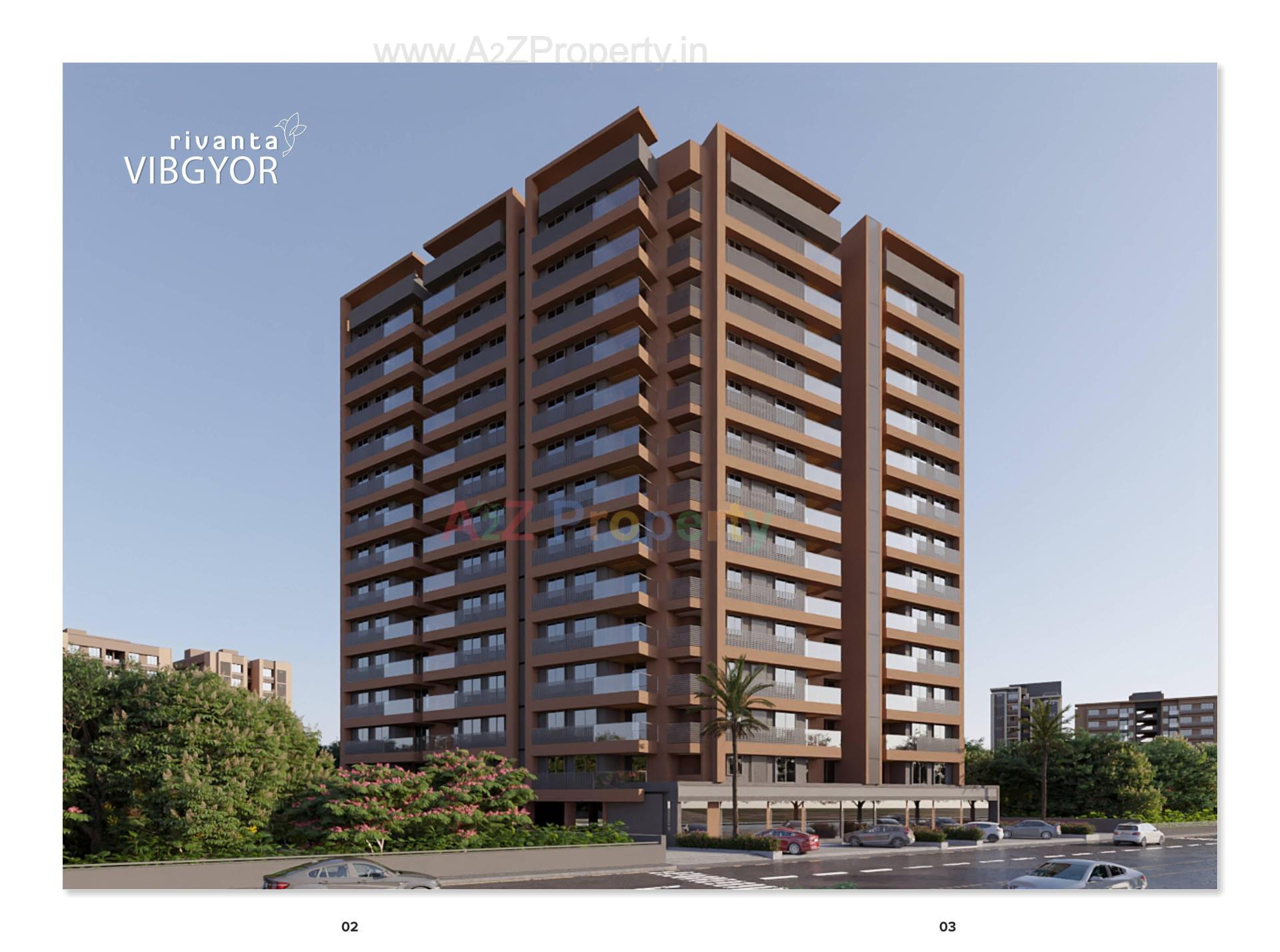 3D Elevation of real estate project Rivanta Vibgyor located at Por, Gandhinagar, Gujarat