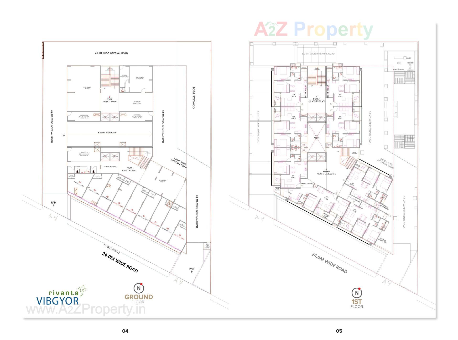 Layout of real estate project Rivanta Vibgyor located at Por, Gandhinagar, Gujarat
