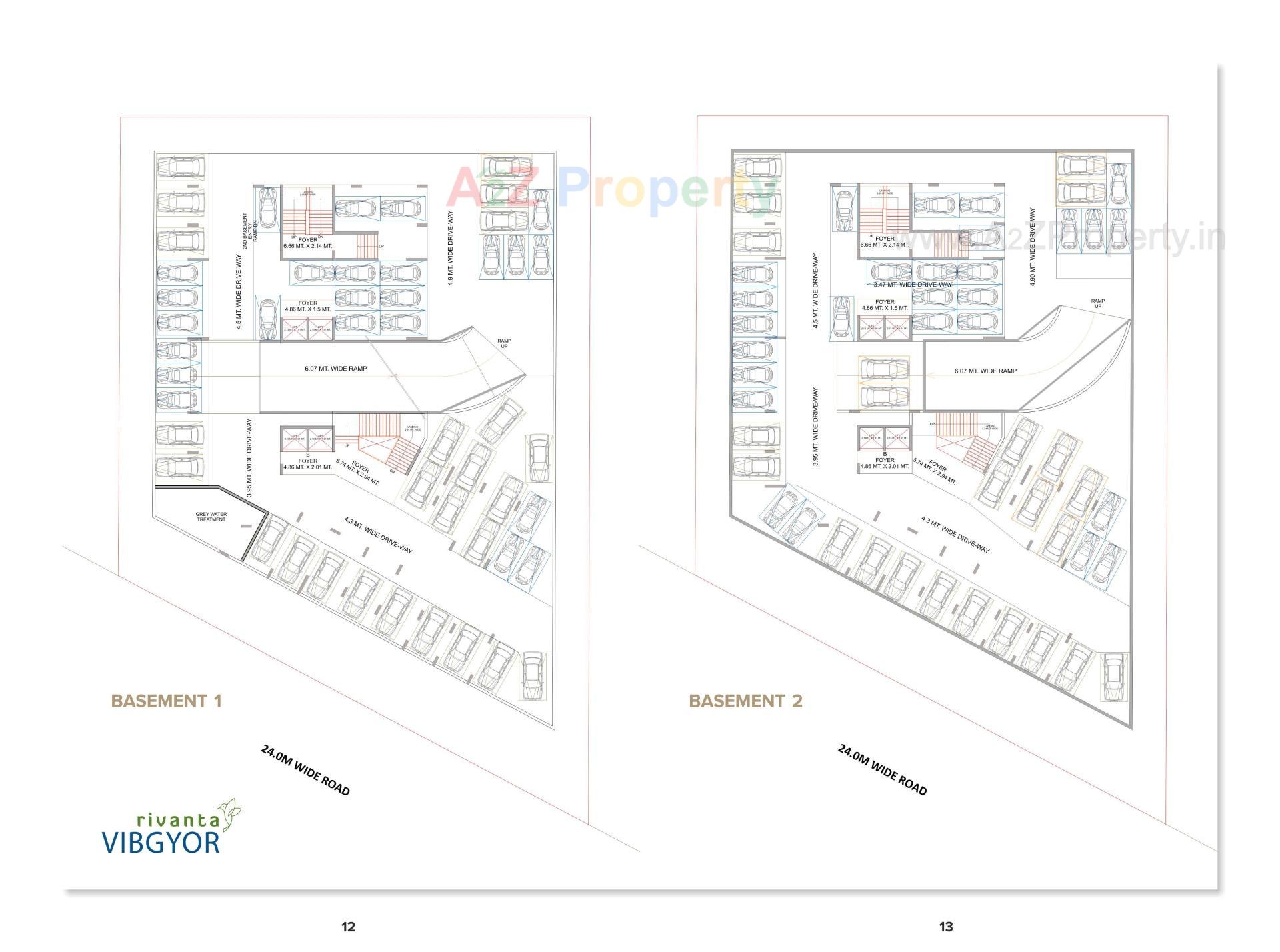 Layout of real estate project Rivanta Vibgyor located at Por, Gandhinagar, Gujarat