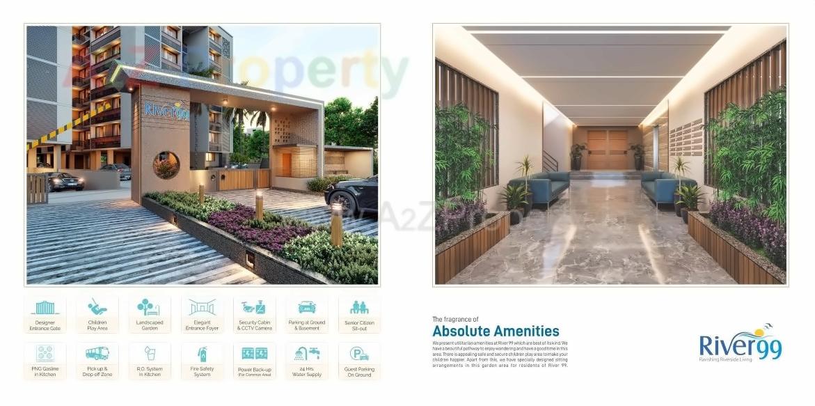 3D Elevation of real estate project River located at Gandhinagar, Gandhinagar, Gujarat