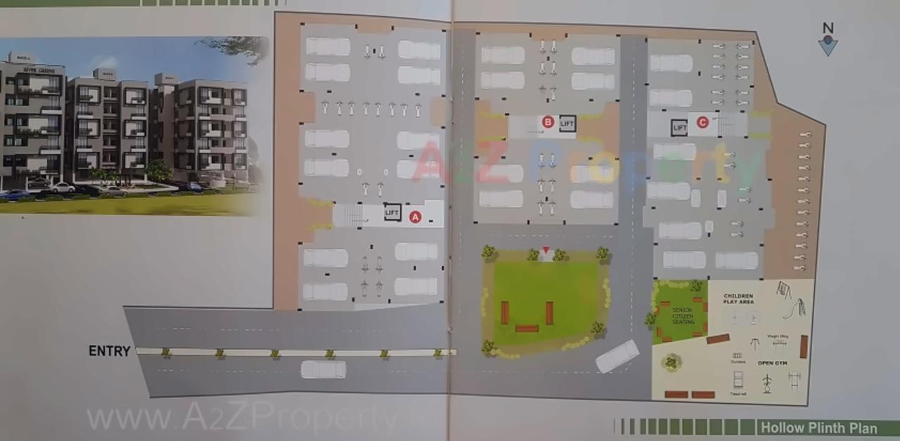 Layout of real estate project River Greens located at Gandhinagar, Gandhinagar, Gujarat