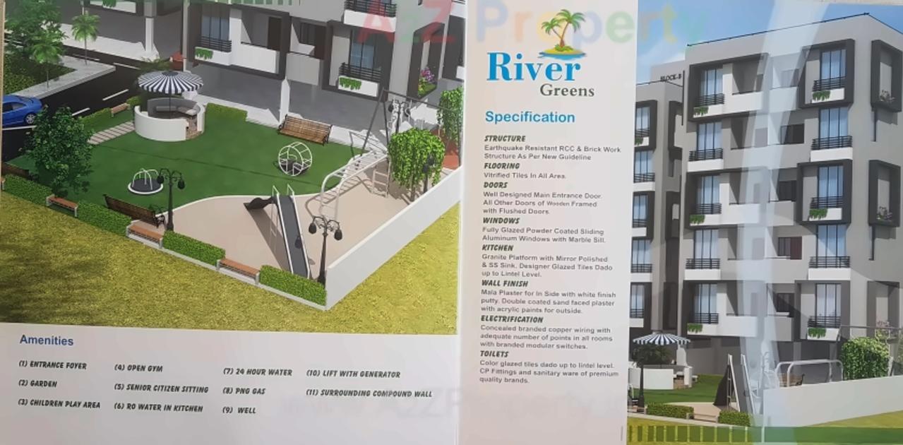 3D Elevation of real estate project River Greens located at Gandhinagar, Gandhinagar, Gujarat