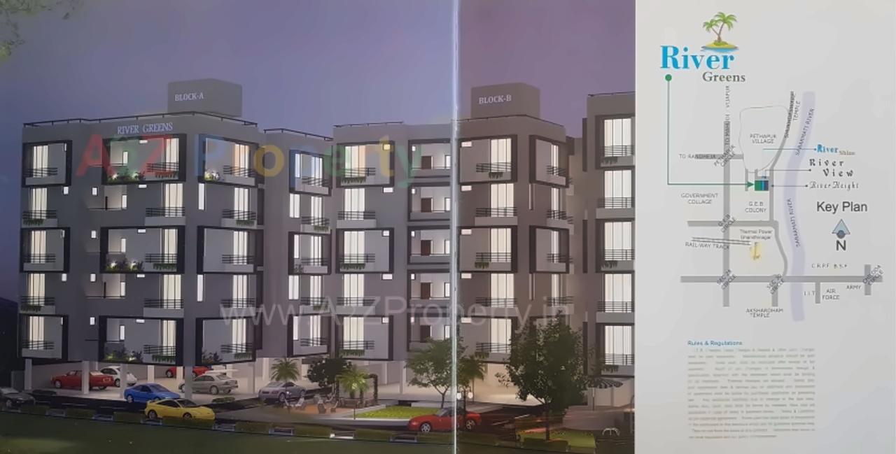 Layout of real estate project River Greens located at Gandhinagar, Gandhinagar, Gujarat