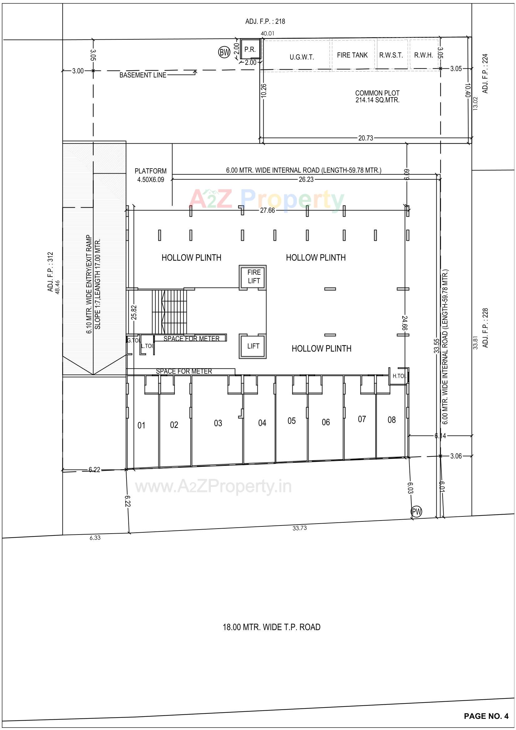 Layout of real estate project River View located at Raysan, Gandhinagar, Gujarat