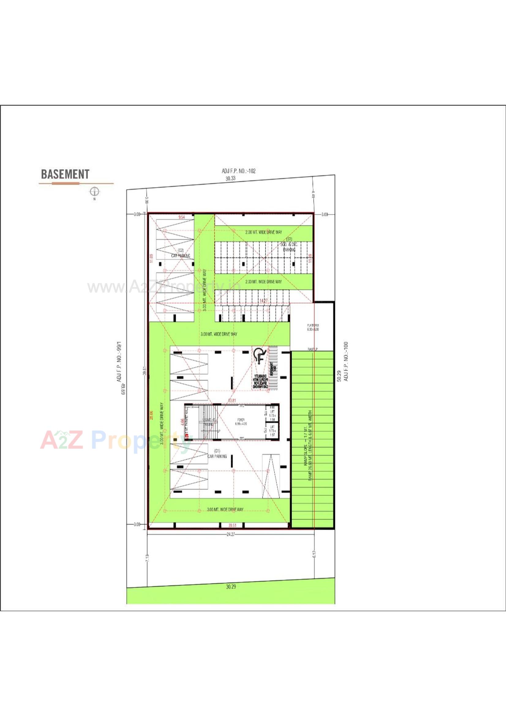 Layout of real estate project Riverside located at Raysan, Gandhinagar, Gujarat