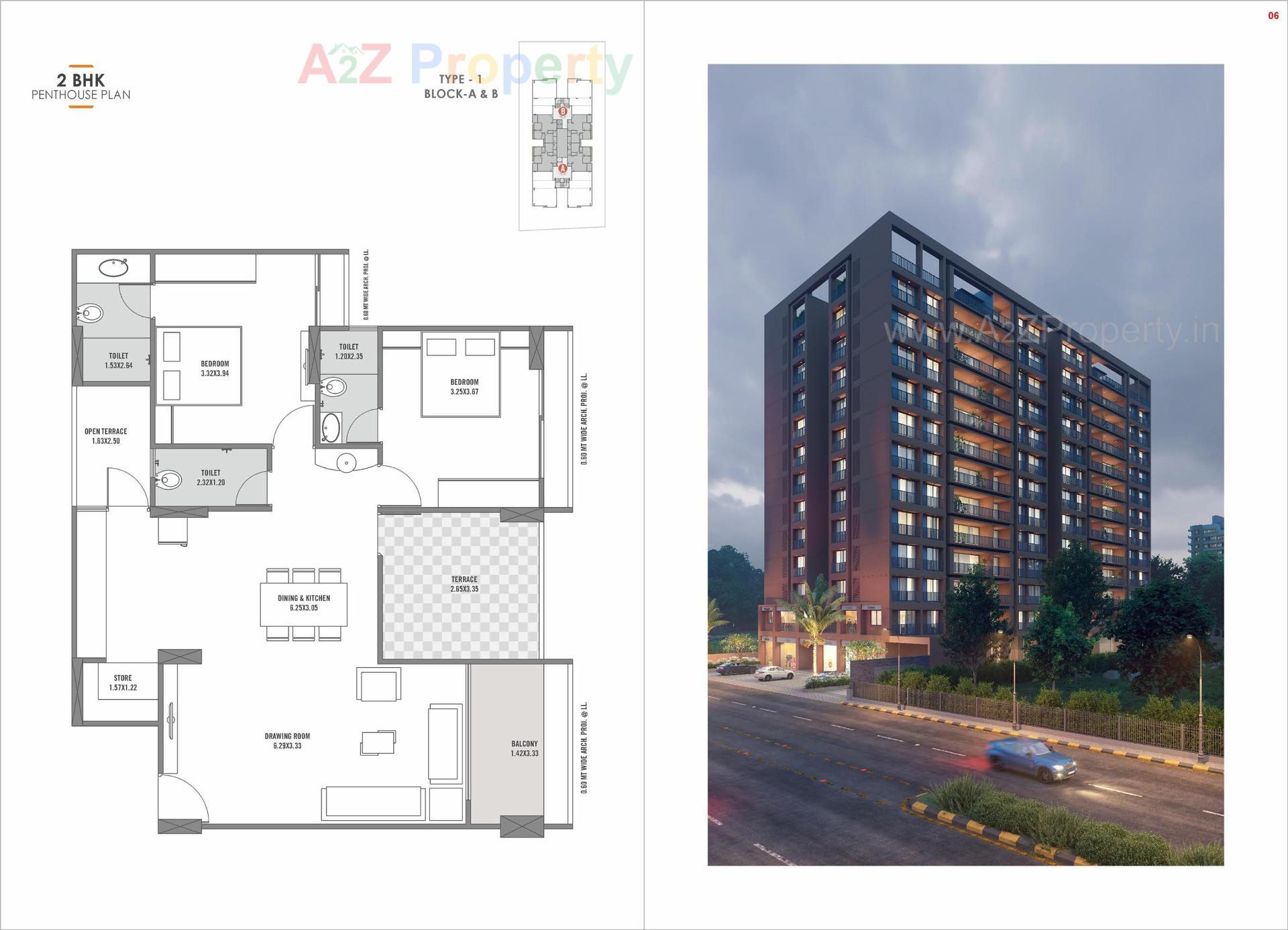 Layout of real estate project Riverside 90 located at Kudasan, Gandhinagar, Gujarat