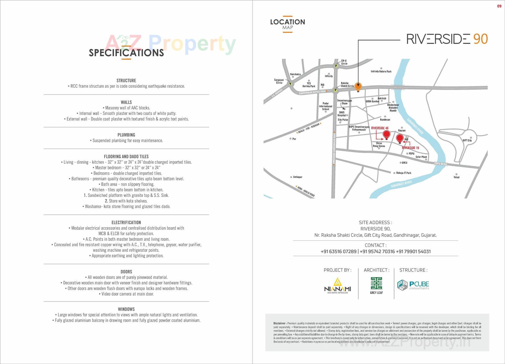  of real estate project Riverside 90 located at Kudasan, Gandhinagar, Gujarat
