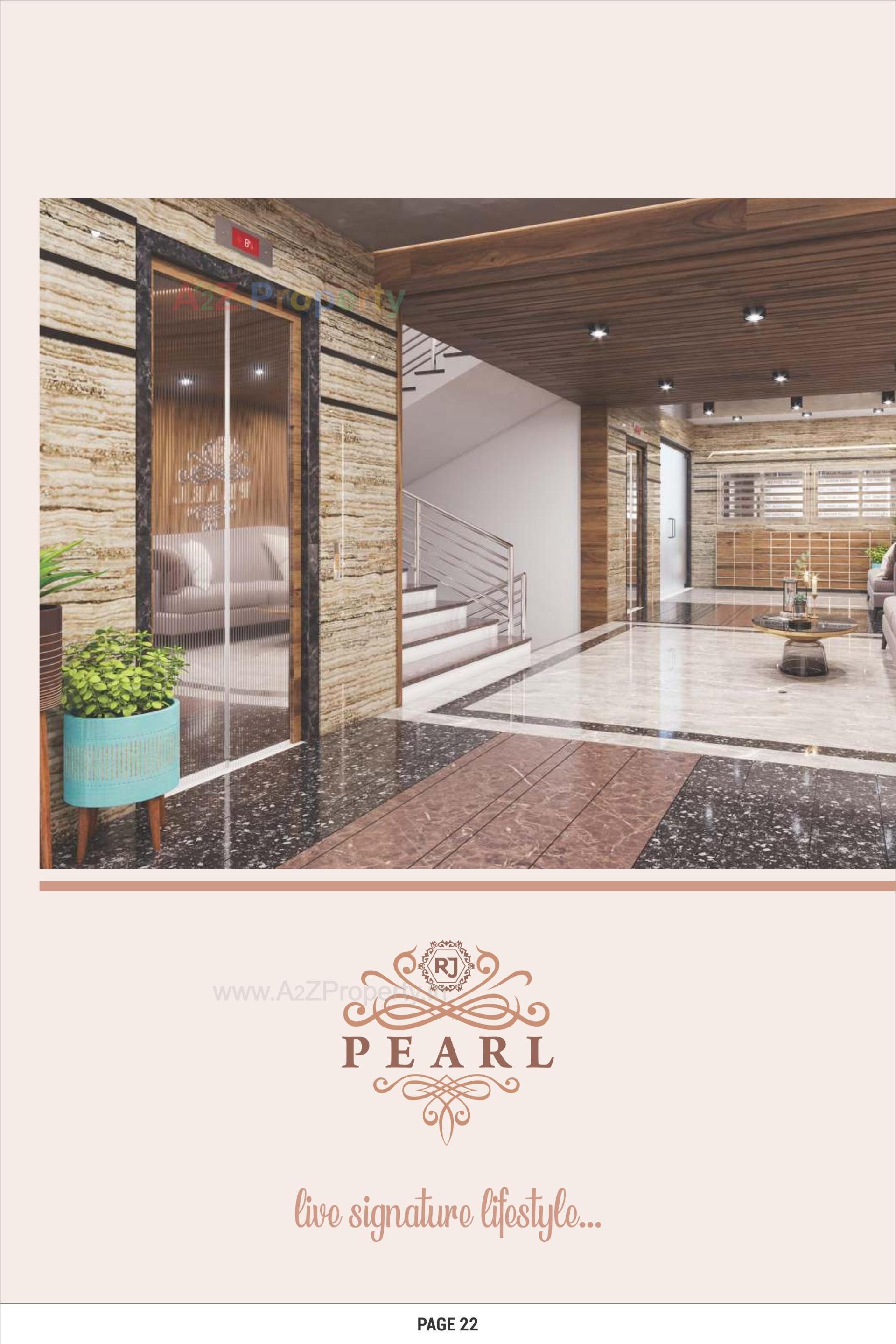 3D Elevation of real estate project Rj Pearl located at Chandkhed, Gandhinagar, Gujarat