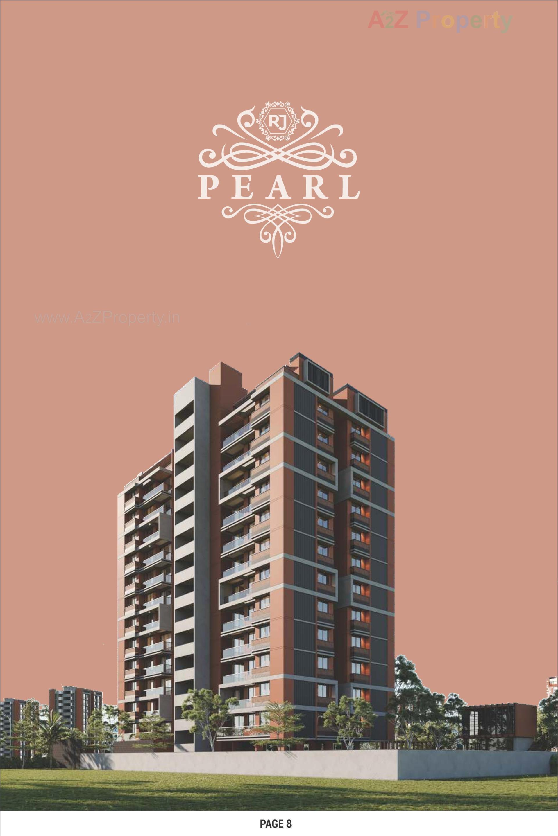 3D Elevation of real estate project Rj Pearl located at Chandkhed, Gandhinagar, Gujarat