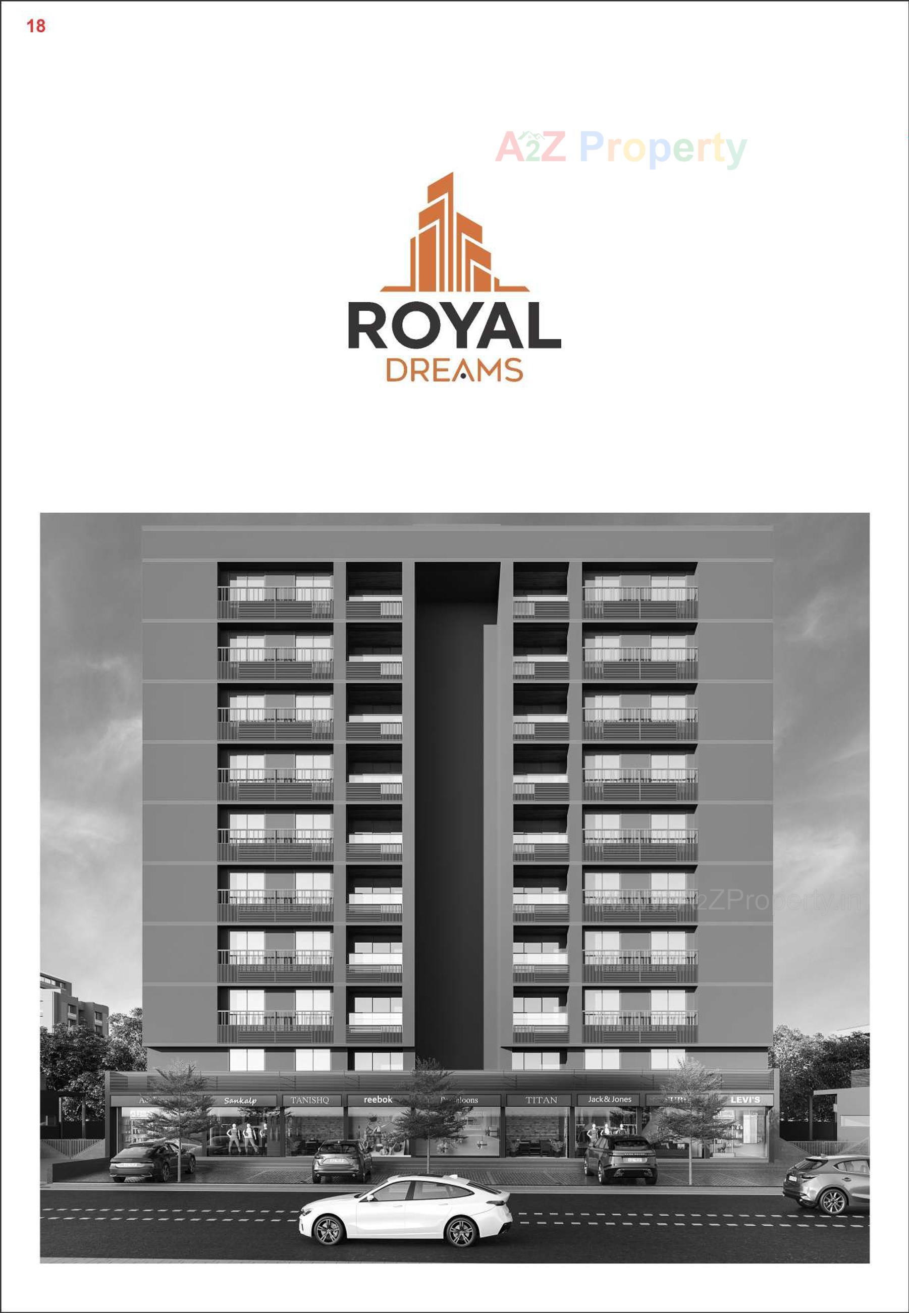 3D Elevation of real estate project Royal Dreams located at Khoraj, Gandhinagar, Gujarat