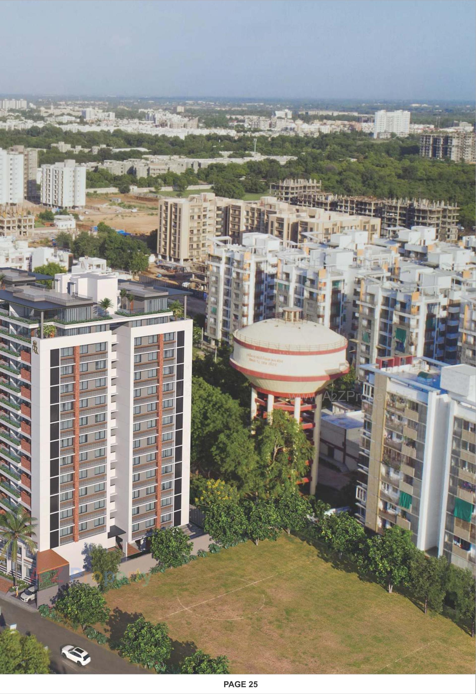 3D Elevation of real estate project Royal Revanta located at Kudasan, Gandhinagar, Gujarat